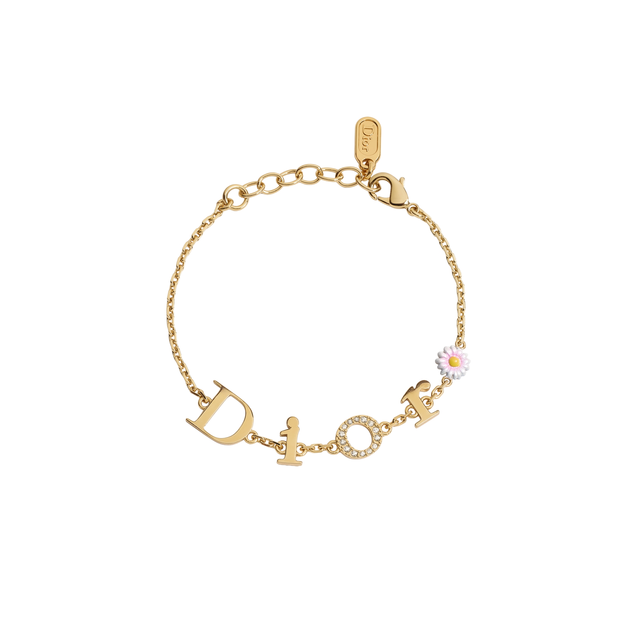 Dior Mini Daisy ブレスレット ゴールドトーンメタル、クリスタル