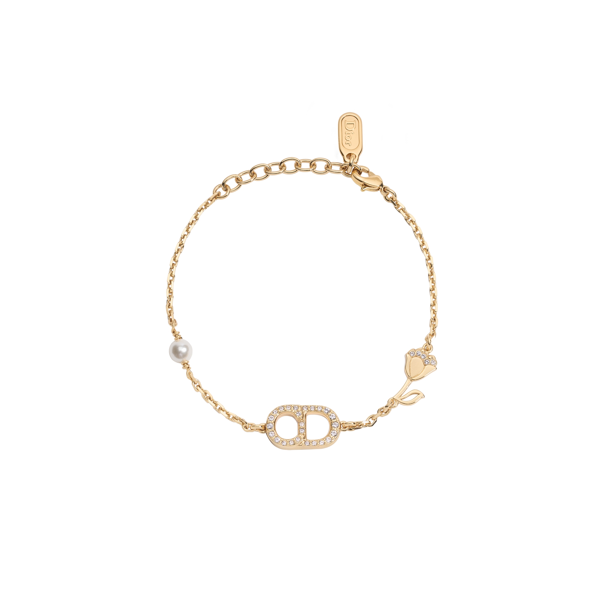 DIOR | CD Lily ブレスレット メタル・レジンパール・クリスタル