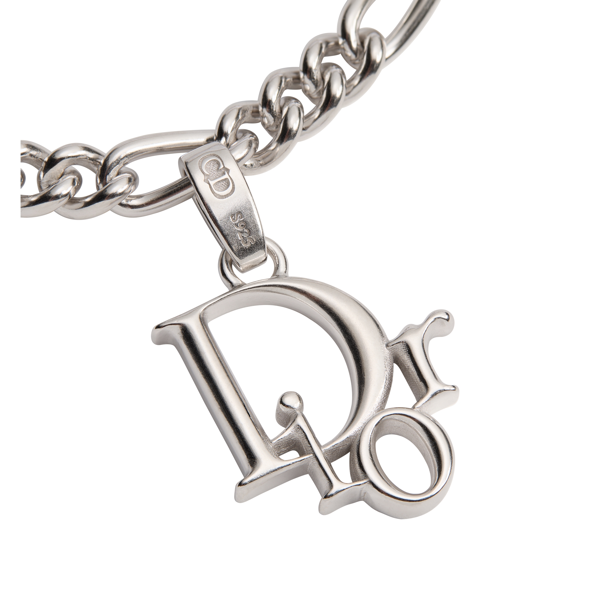 Dior Charms Chain Link Bracelet Silver E09