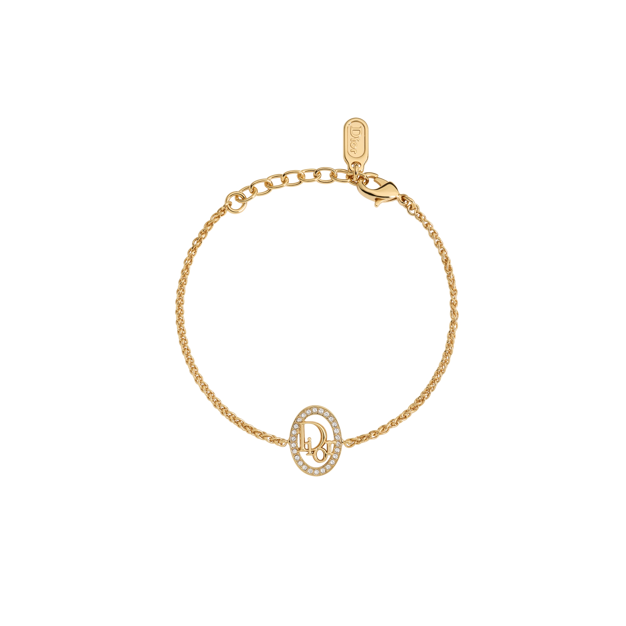 Dior Oblique ブレスレット ゴールドトーンメタル、クリスタル | DIOR JP