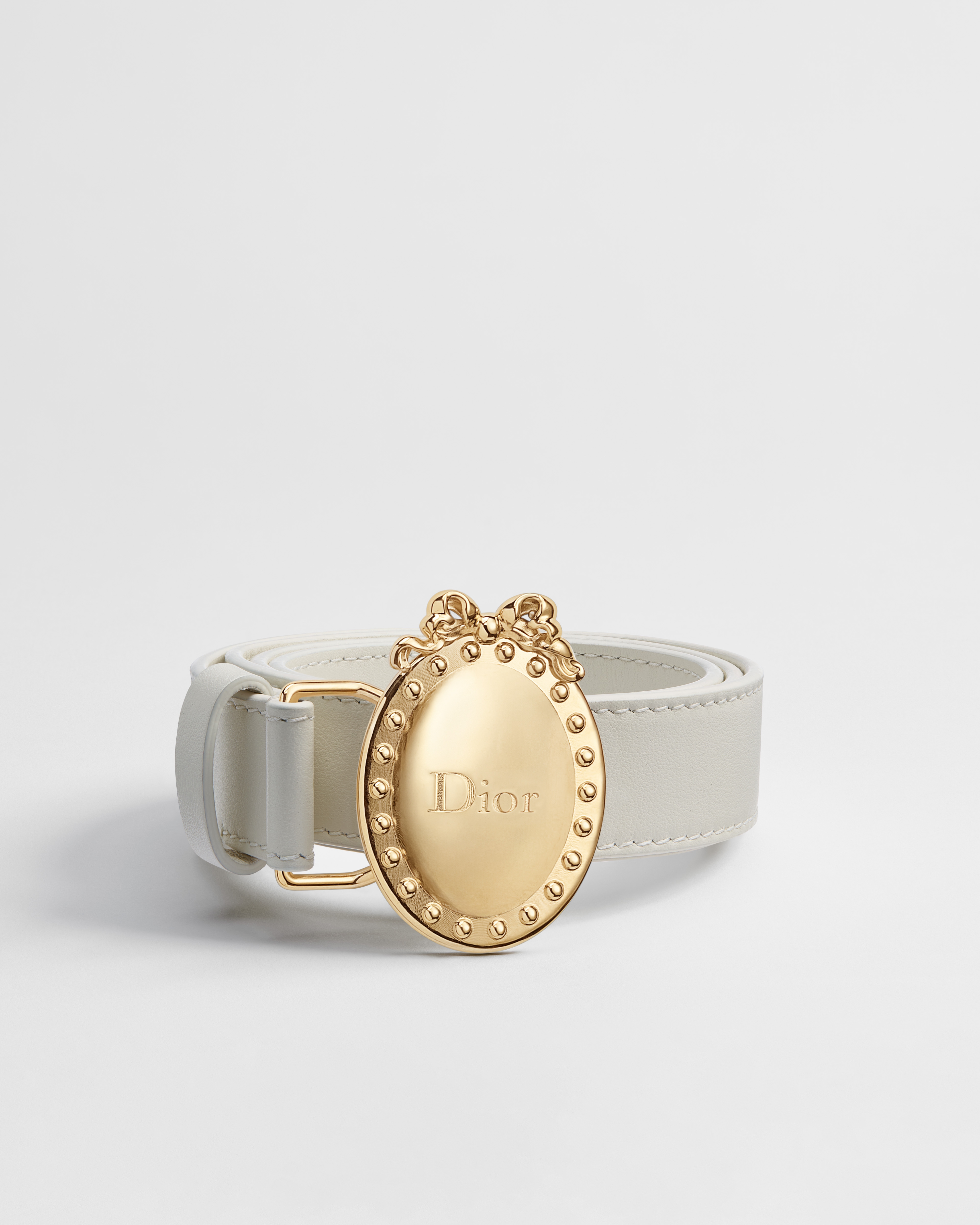 Cintura Dior Médaillon per bambini Pelle di vitello avorio E01