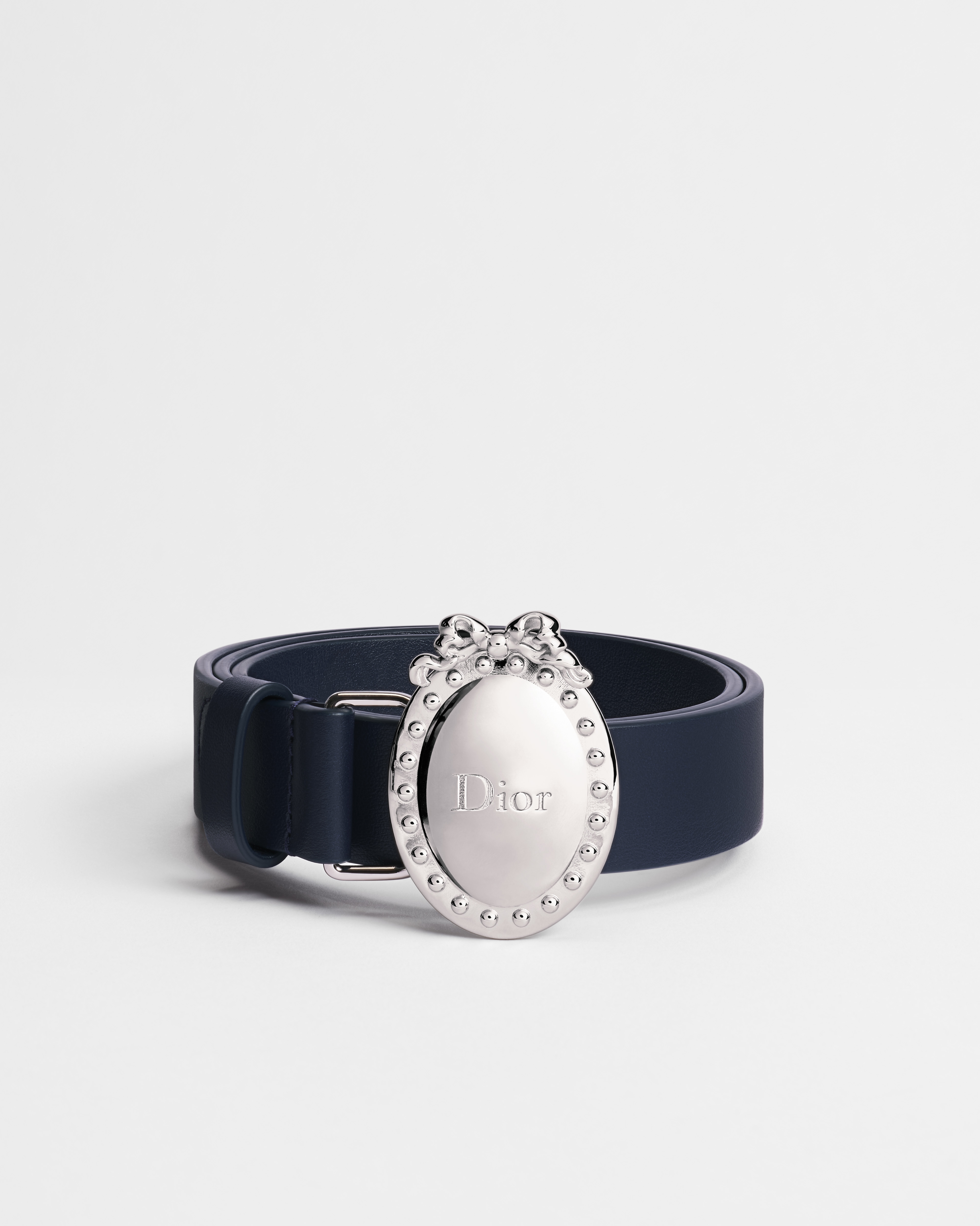 Cintura Dior Médaillon per bambine Pelle di vitello blu navy E01