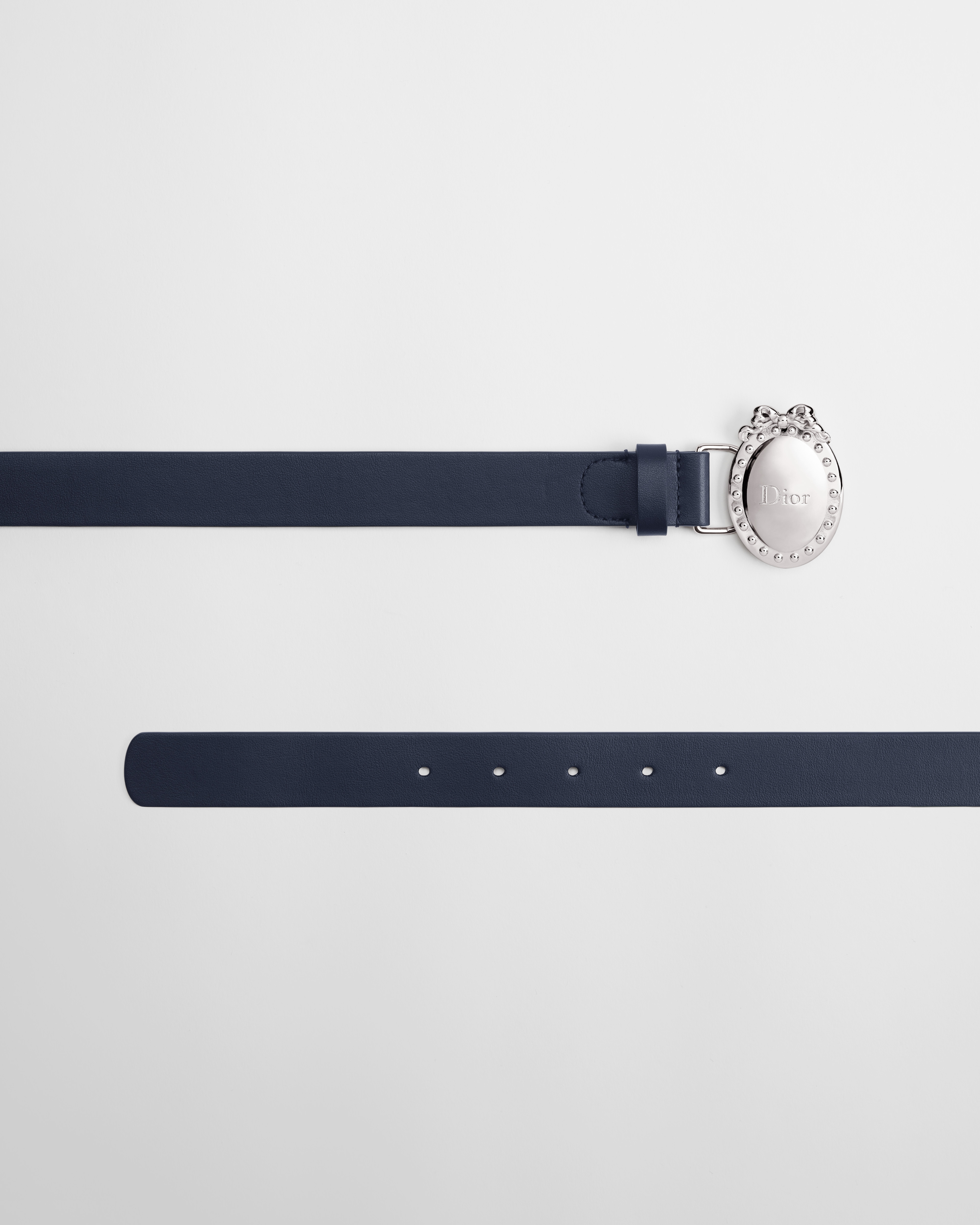 Cintura Dior Médaillon per bambine Pelle di vitello blu navy E06