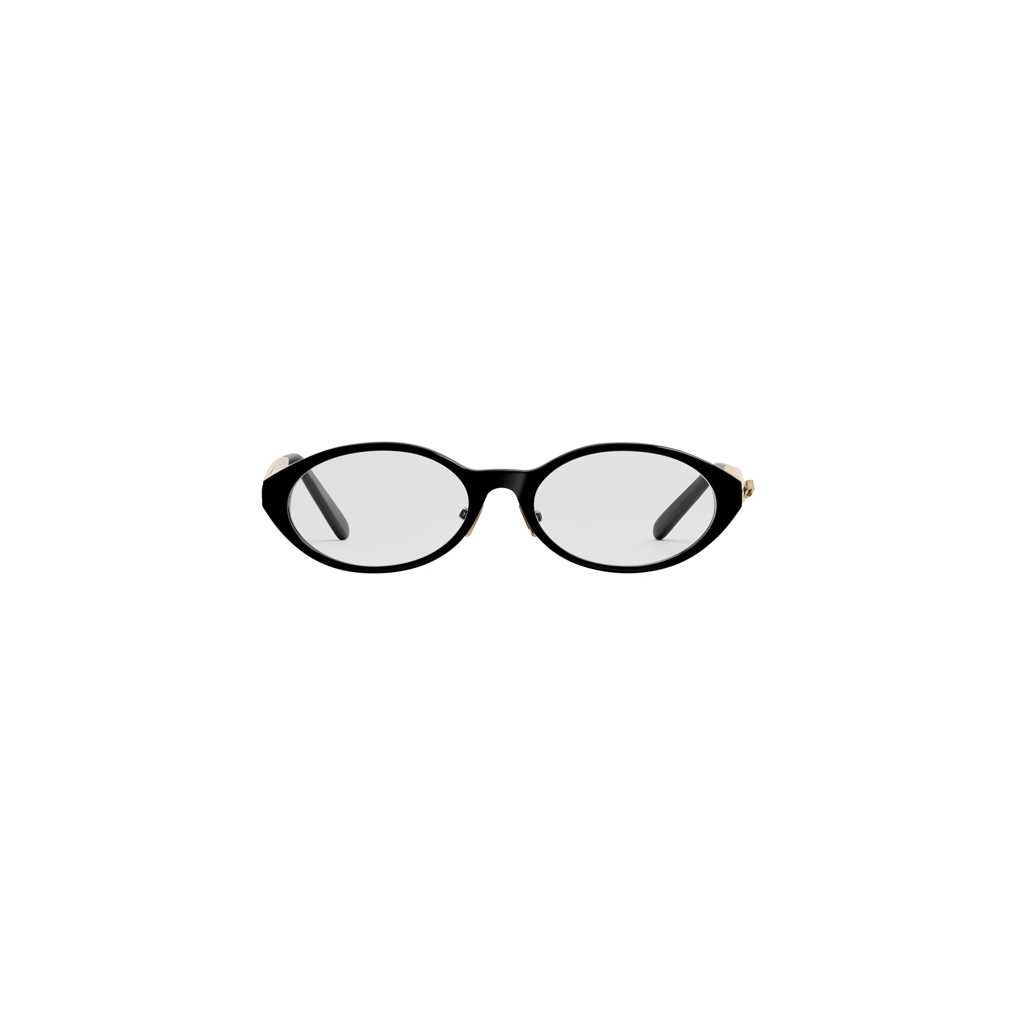 Dior Bow R1F Black Oval Glasses with Blue Light Filter E01