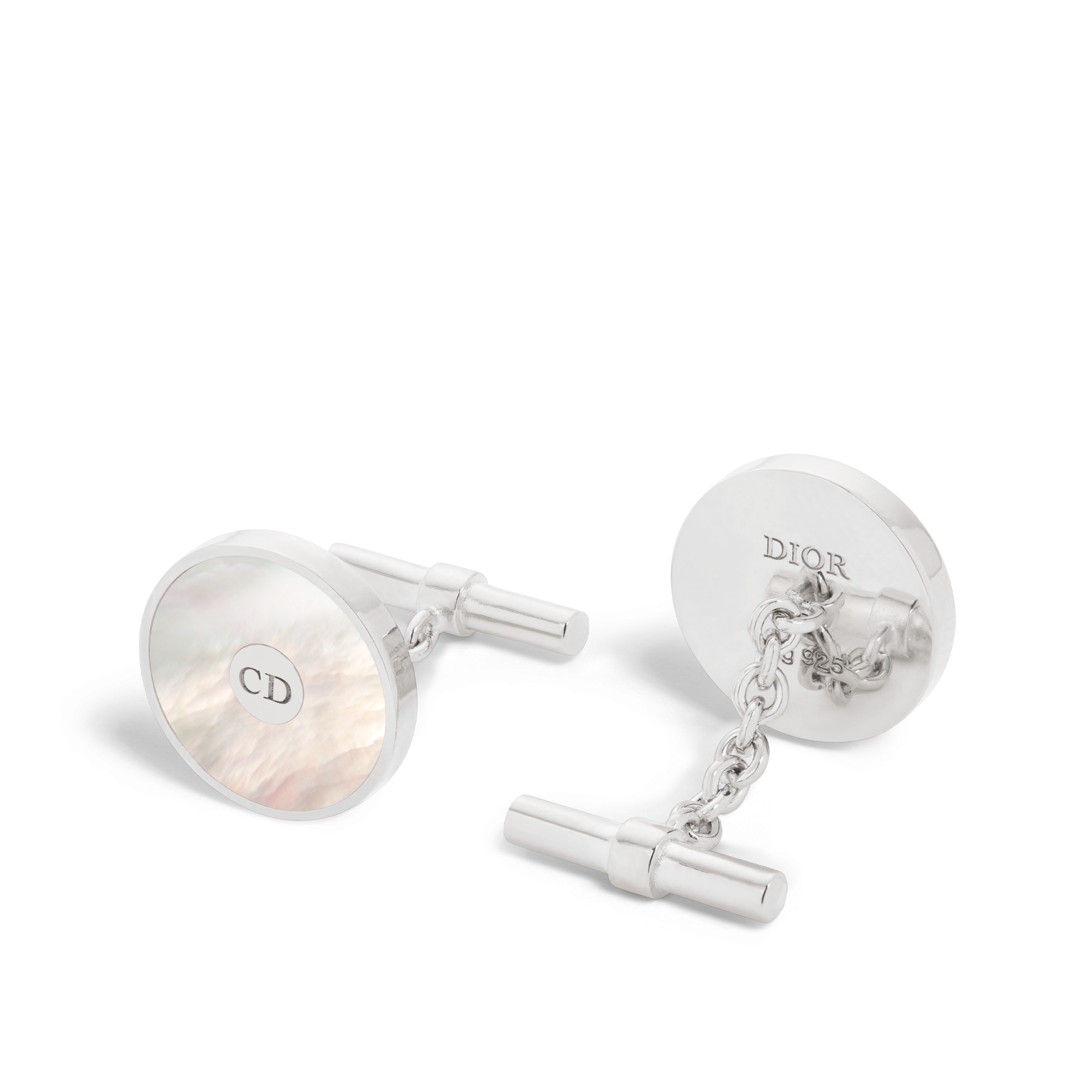 Gemelli CD Icon Argento e madreperla E03