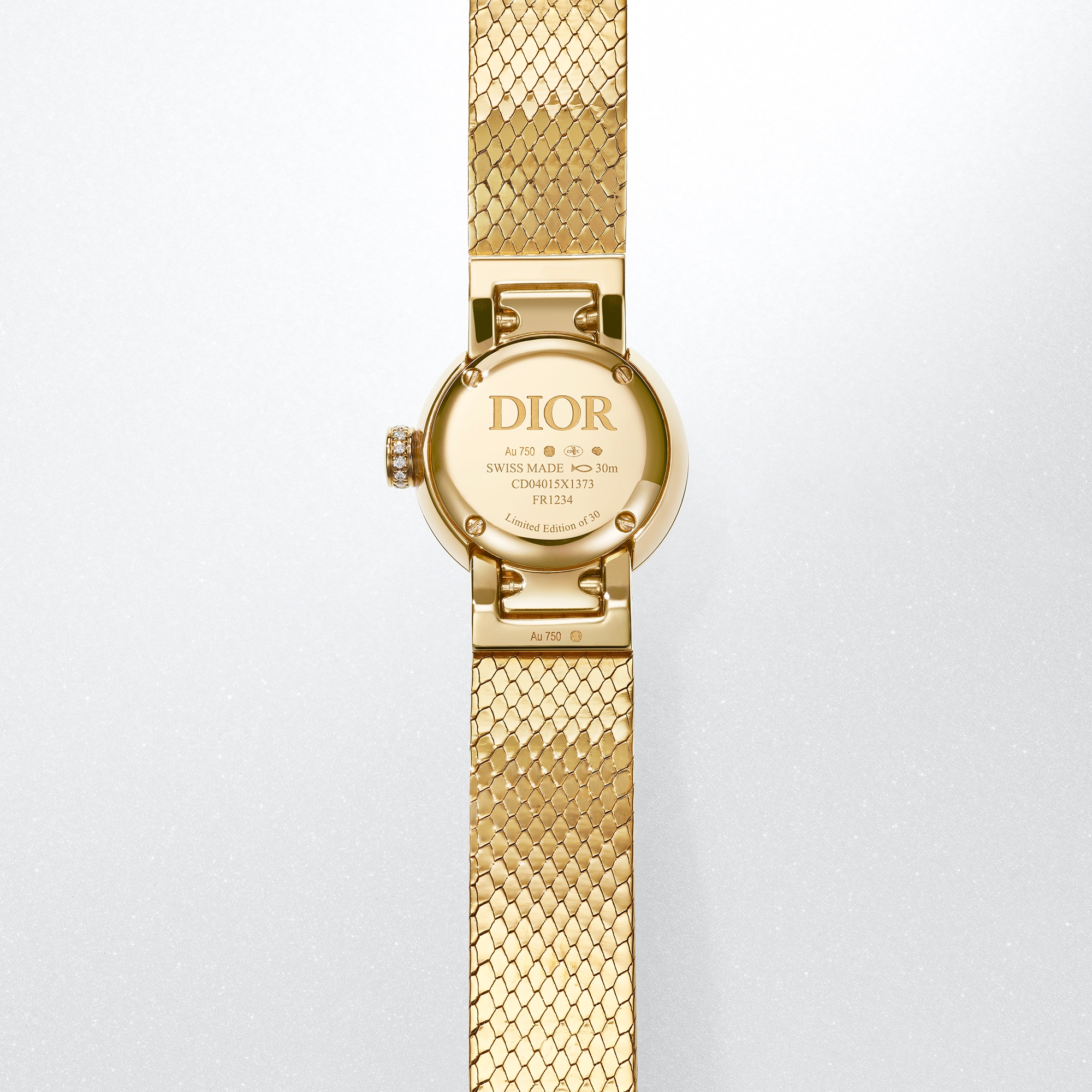 Orecchini Creoli Pattern In Oro Giallo 9kt (375) Da Donna – 16x17mm – Carissima Collezione - 3