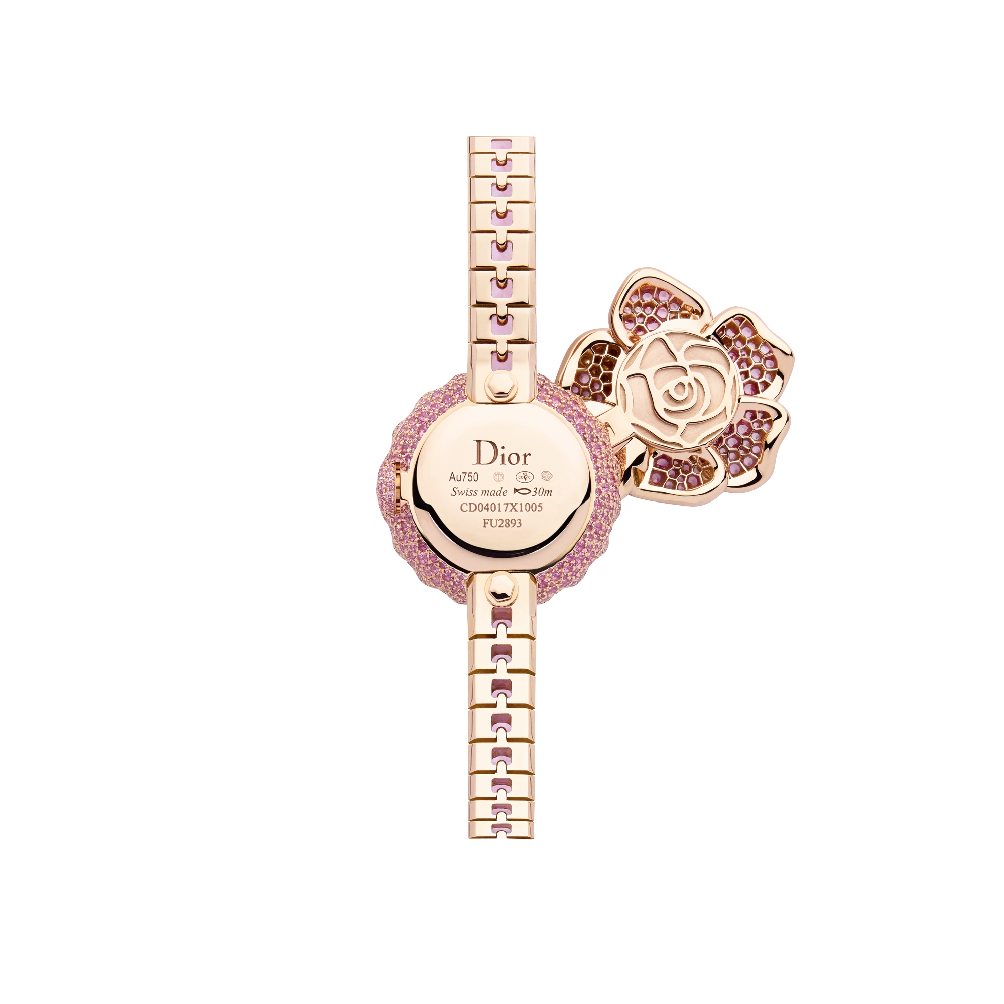 La D de Dior Précieuse à Secret Rose Ø 21 MM, Quartz Movement E13