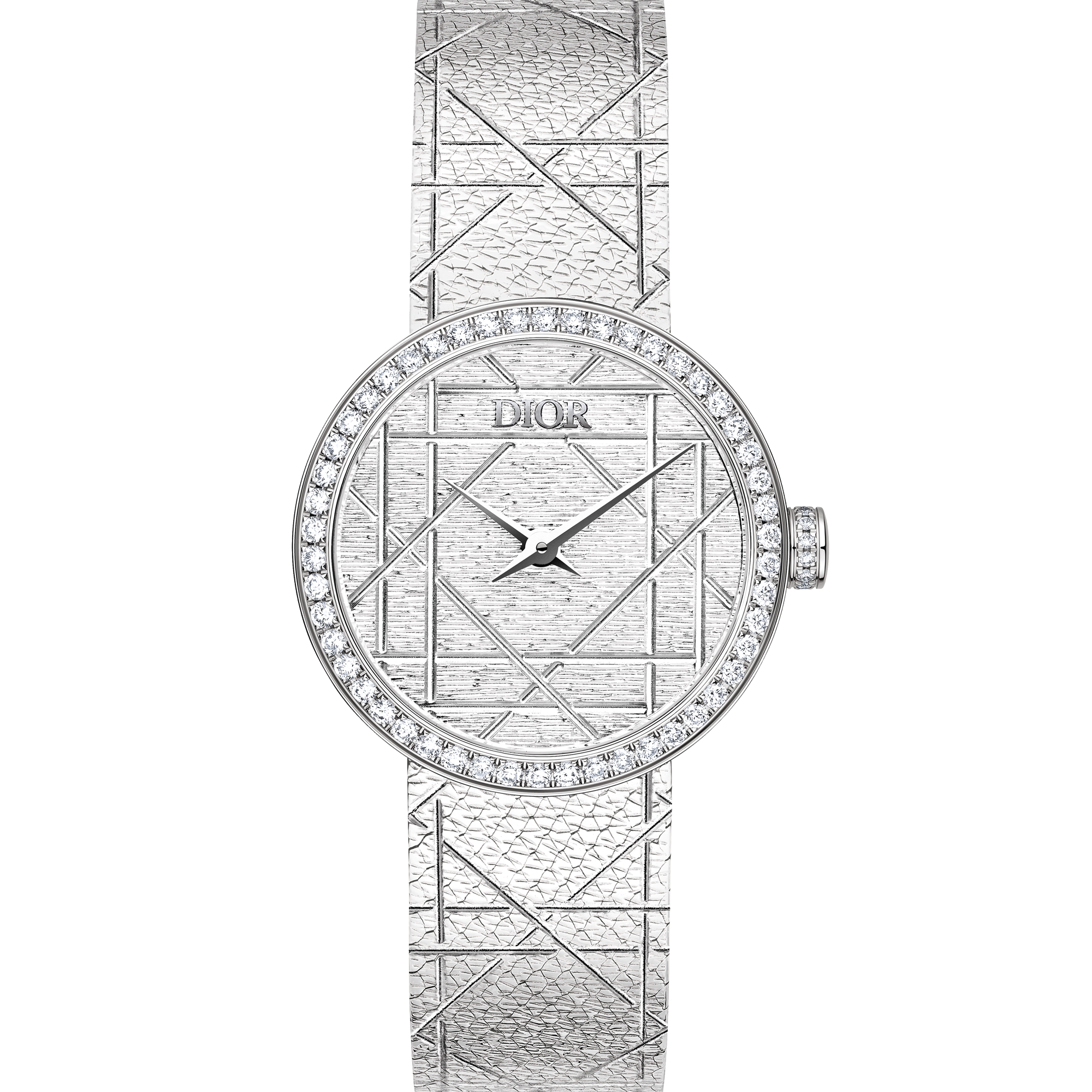 La D My Dior Ø 25 MM, Steel and Diamonds E06