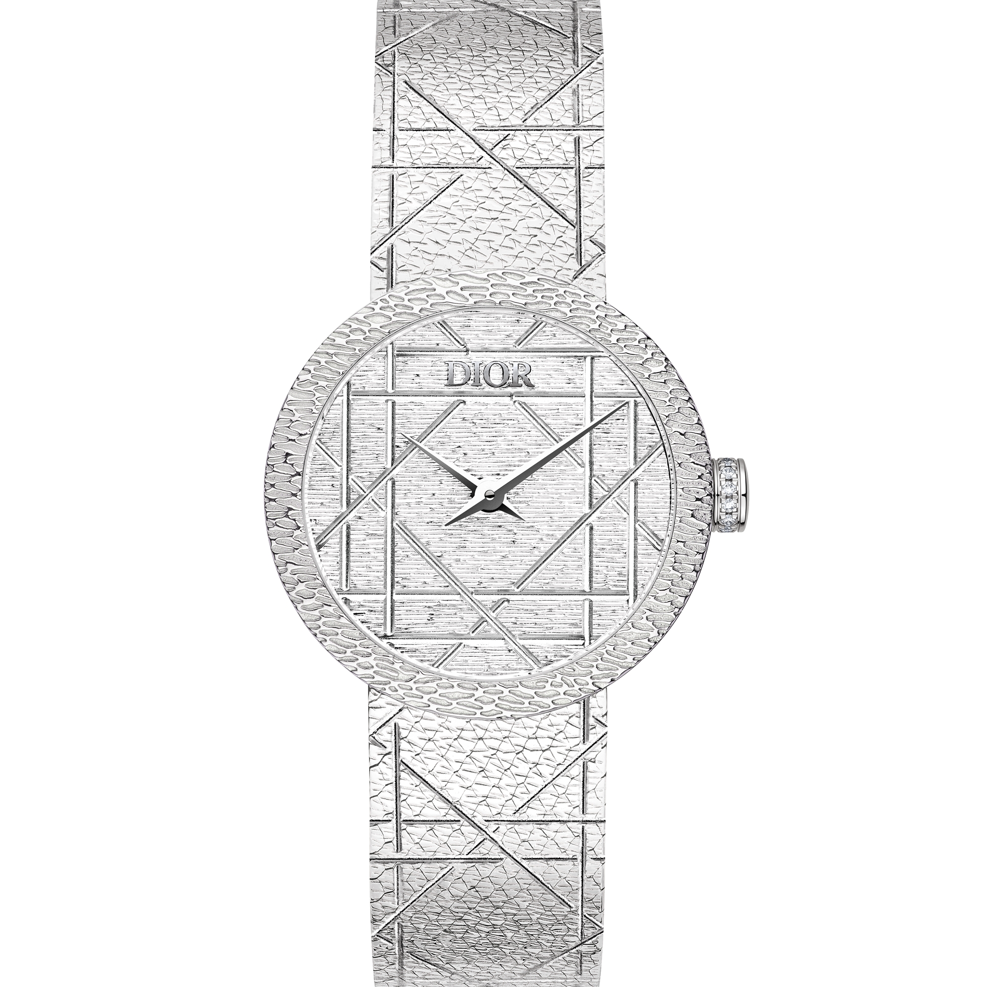 La D My Dior Ø 25 MM, Steel and Diamonds E06