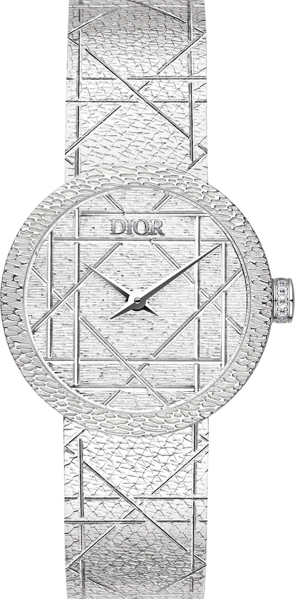 DIOR La D My Dior O 25 Mm Steel And Diamonds Women