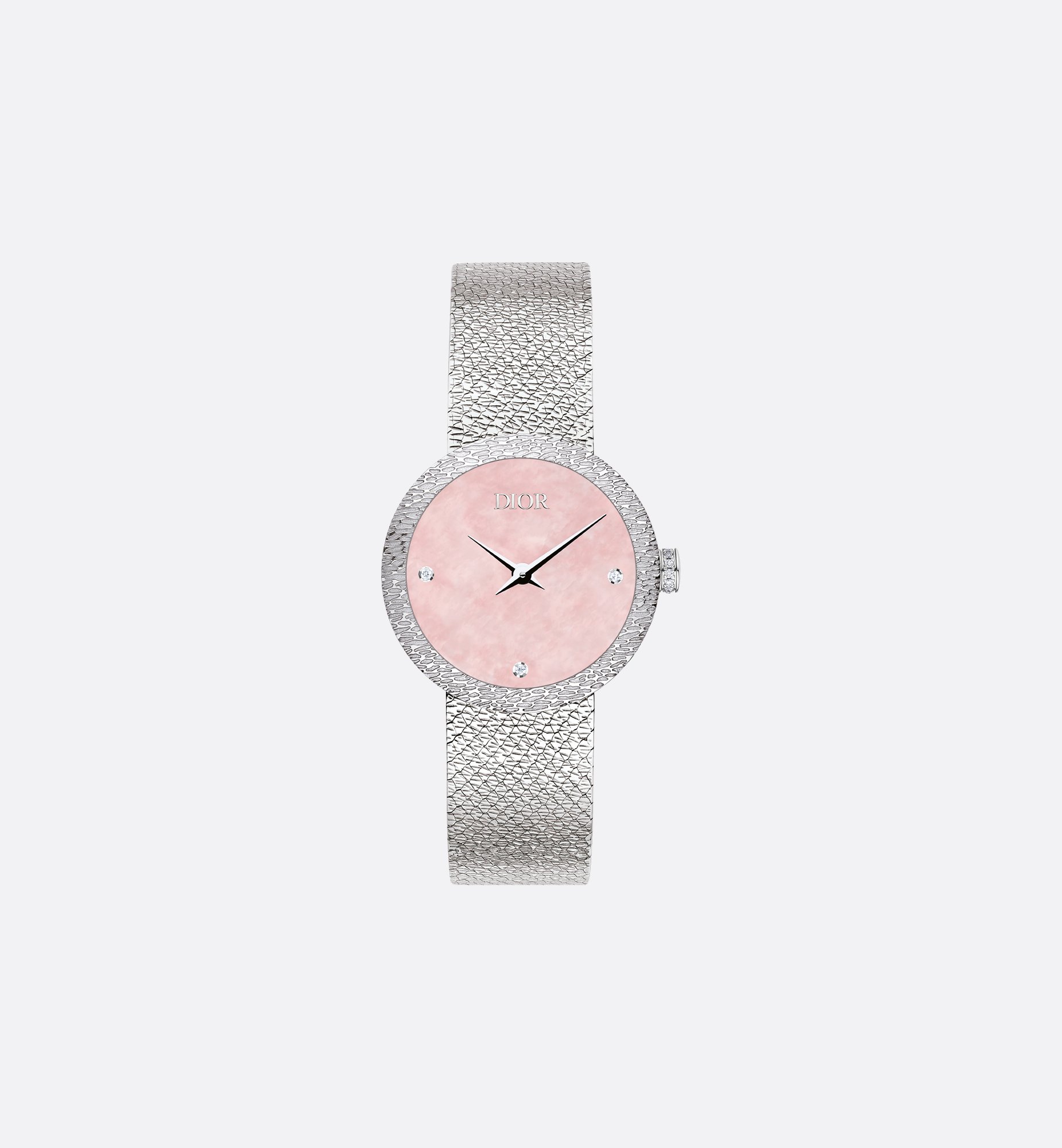 DIOR | La D de Dior Satine 直径25mmケース スチール DIOR | La D de Dior Satine 直径25mmケース スチール