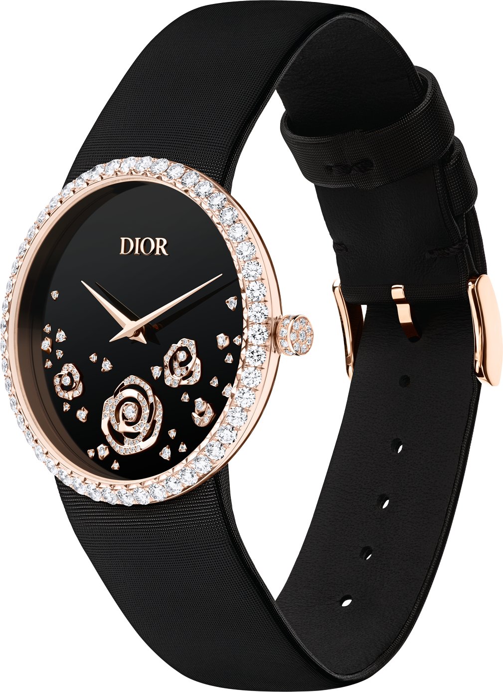 La D de Dior Rose Couture Three quarter opened view