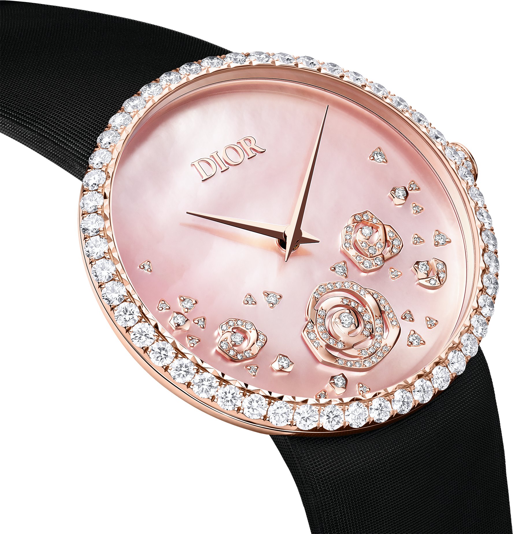 La D de Dior Rose Couture Three quarter closed view