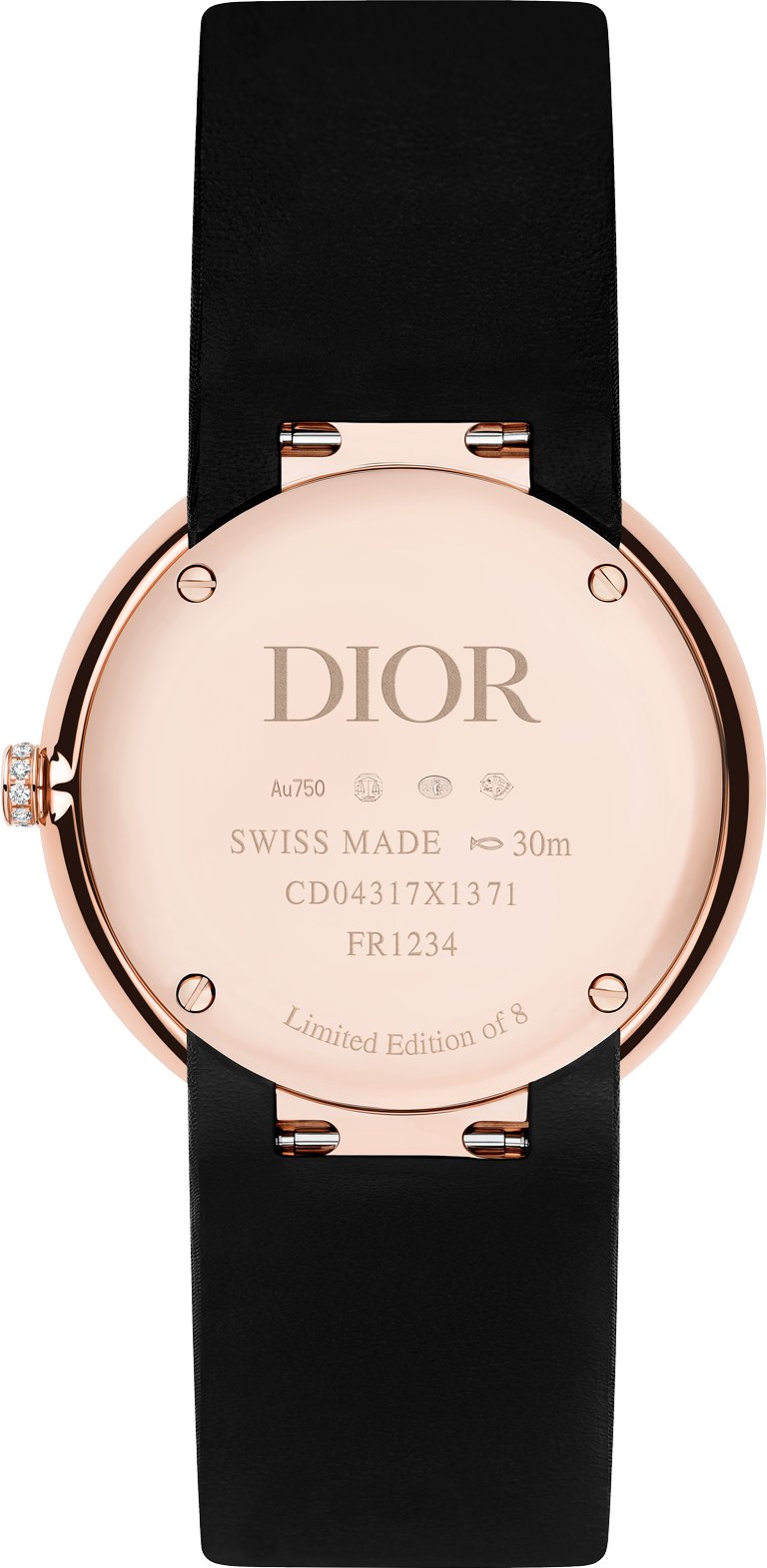 La D de Dior Rose Couture Unfolded view