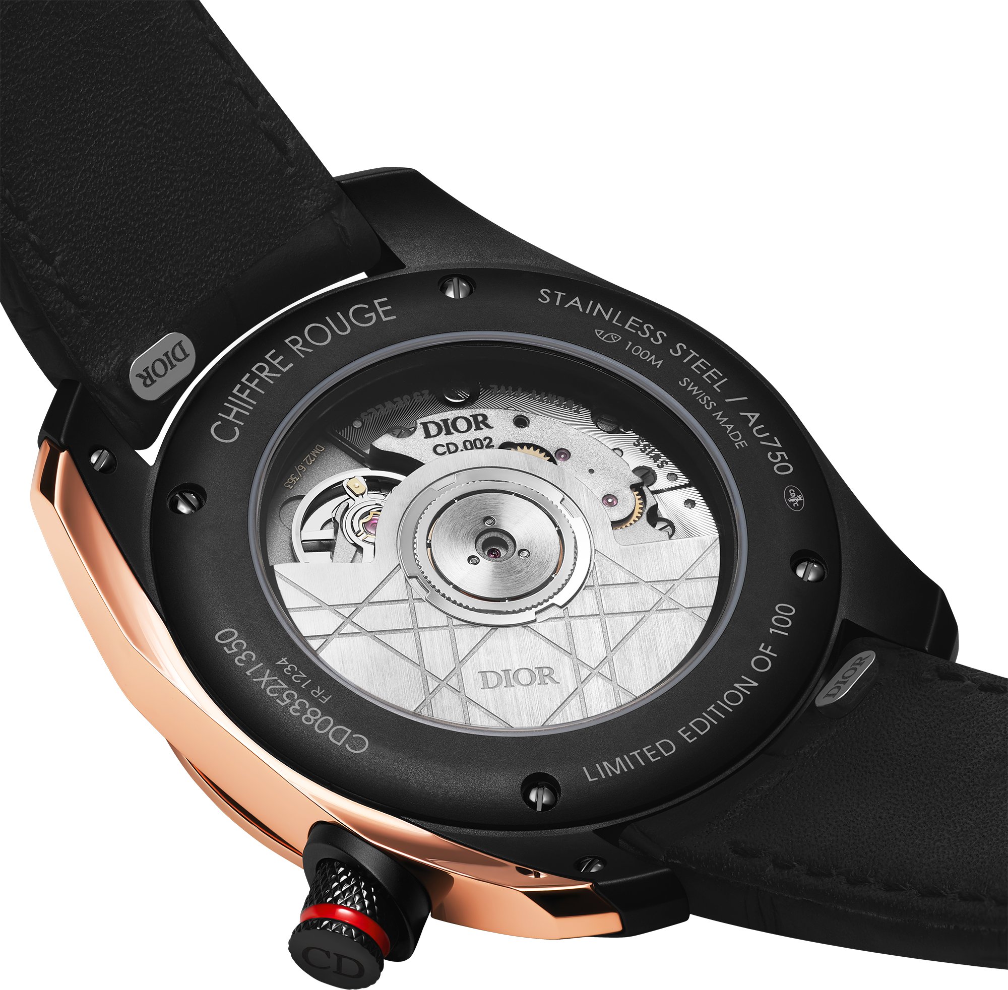 Chiffre Rouge Black Ultramatte Rainbow Back view