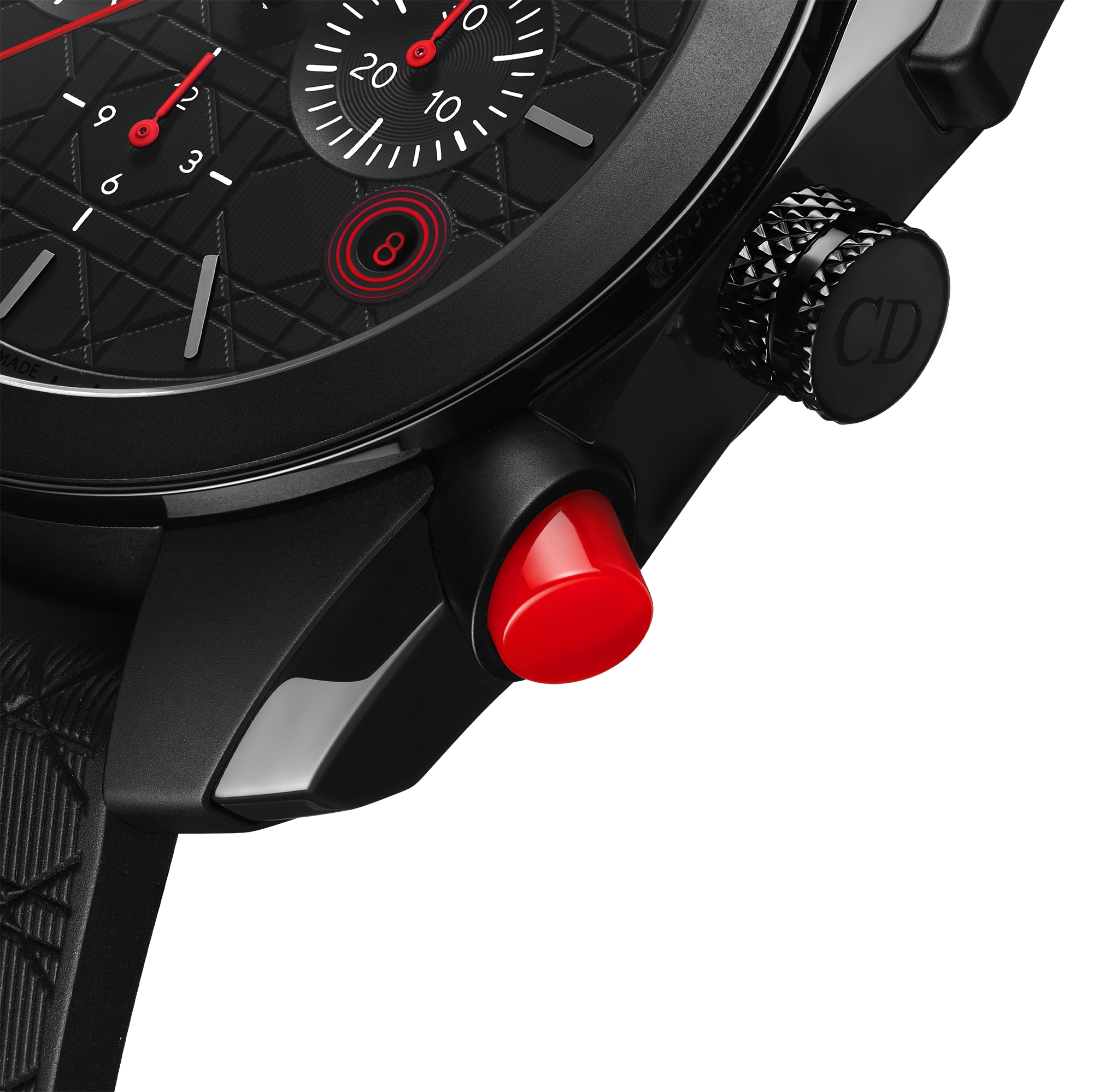 Chiffre Rouge 黑色極啞光 Chronograph 腕錶 直徑 41 公釐，自動機芯，黑色極啞光精鋼 E13