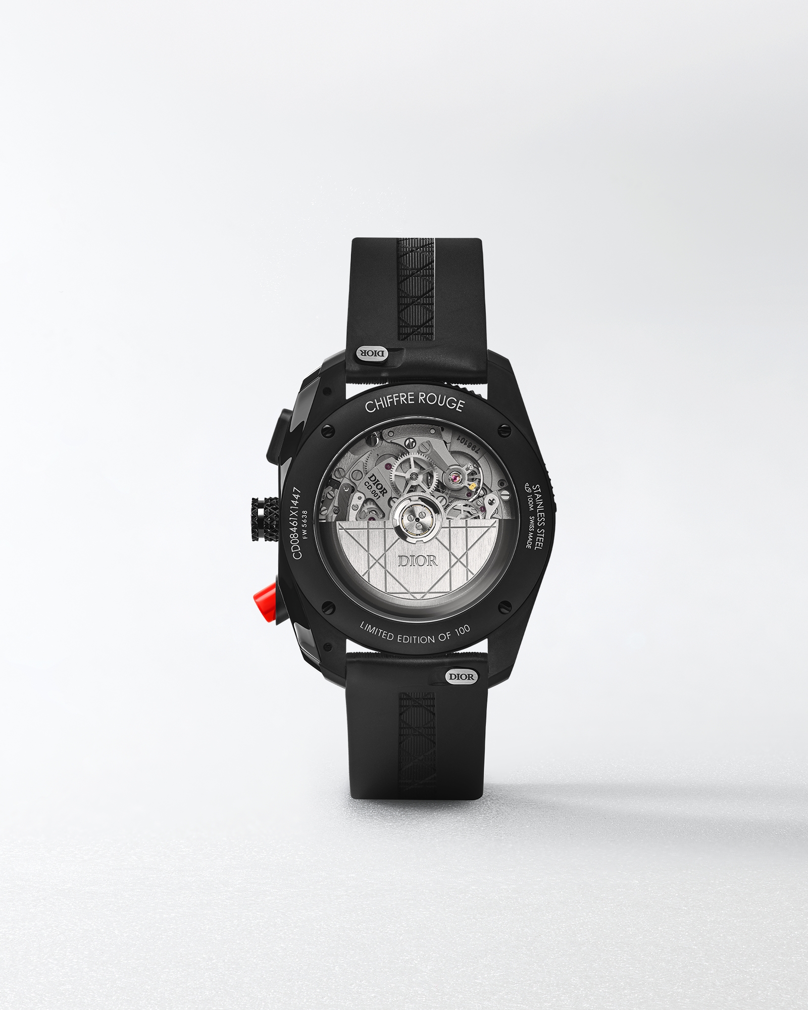 Chiffre Rouge Chronograph Ø 41 มม., กลไกอัตโนมัติ สตีลอัลตราแมตต์สีดำ E04