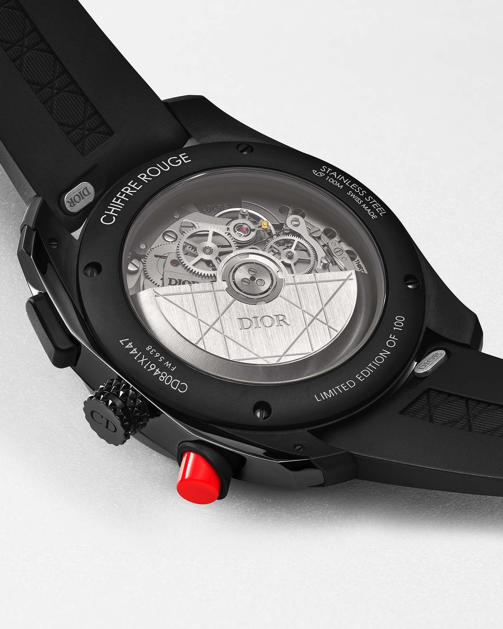 Chiffre Rouge Chronograph Ø 41 มม., กลไกอัตโนมัติ สตีลอัลตราแมตต์สีดำ E05