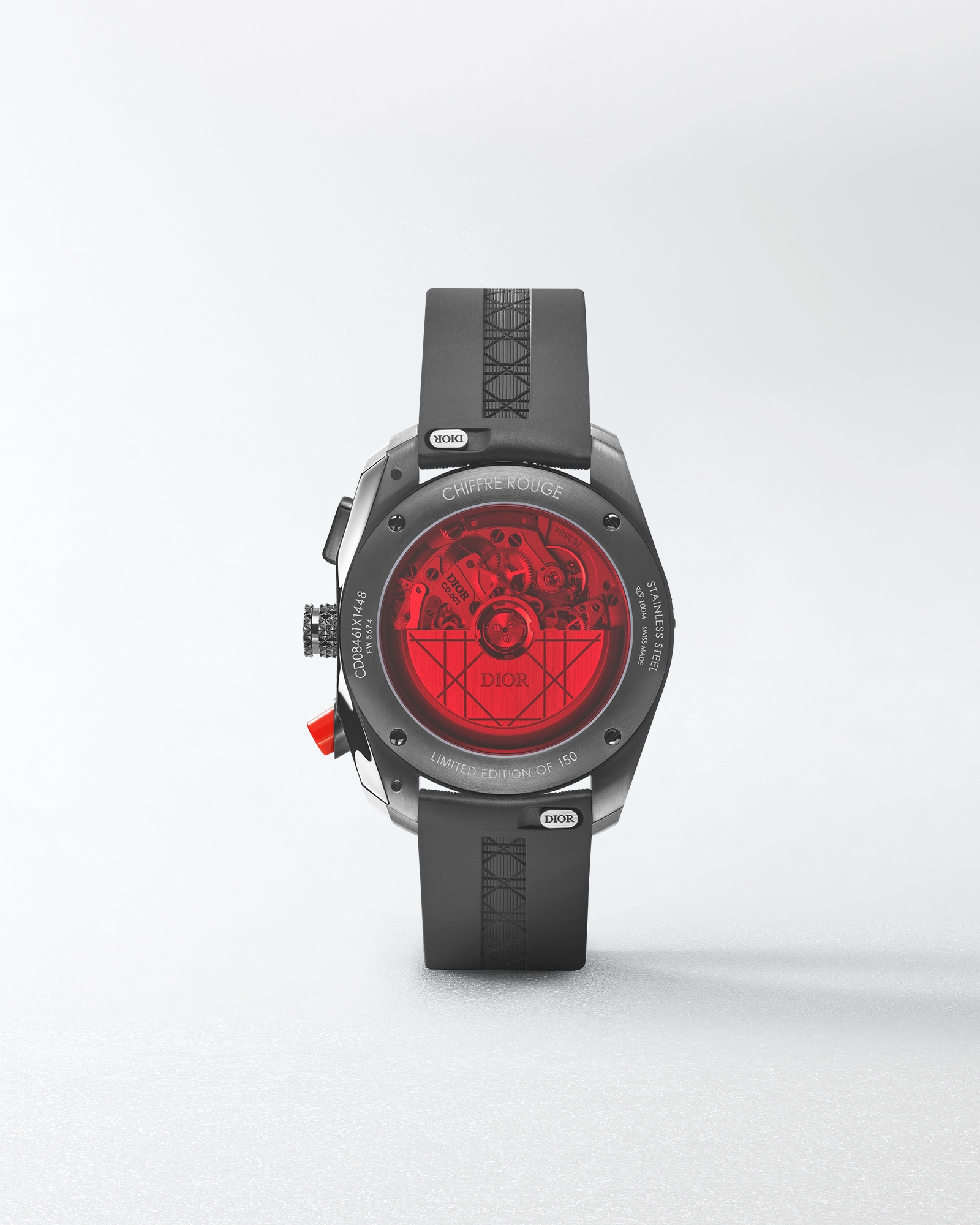 Chiffre Rouge Chronographe Gray Ultramatte Ø 41 MM, Automatic, Gray Ultramatte Steel and Polished Steel E07