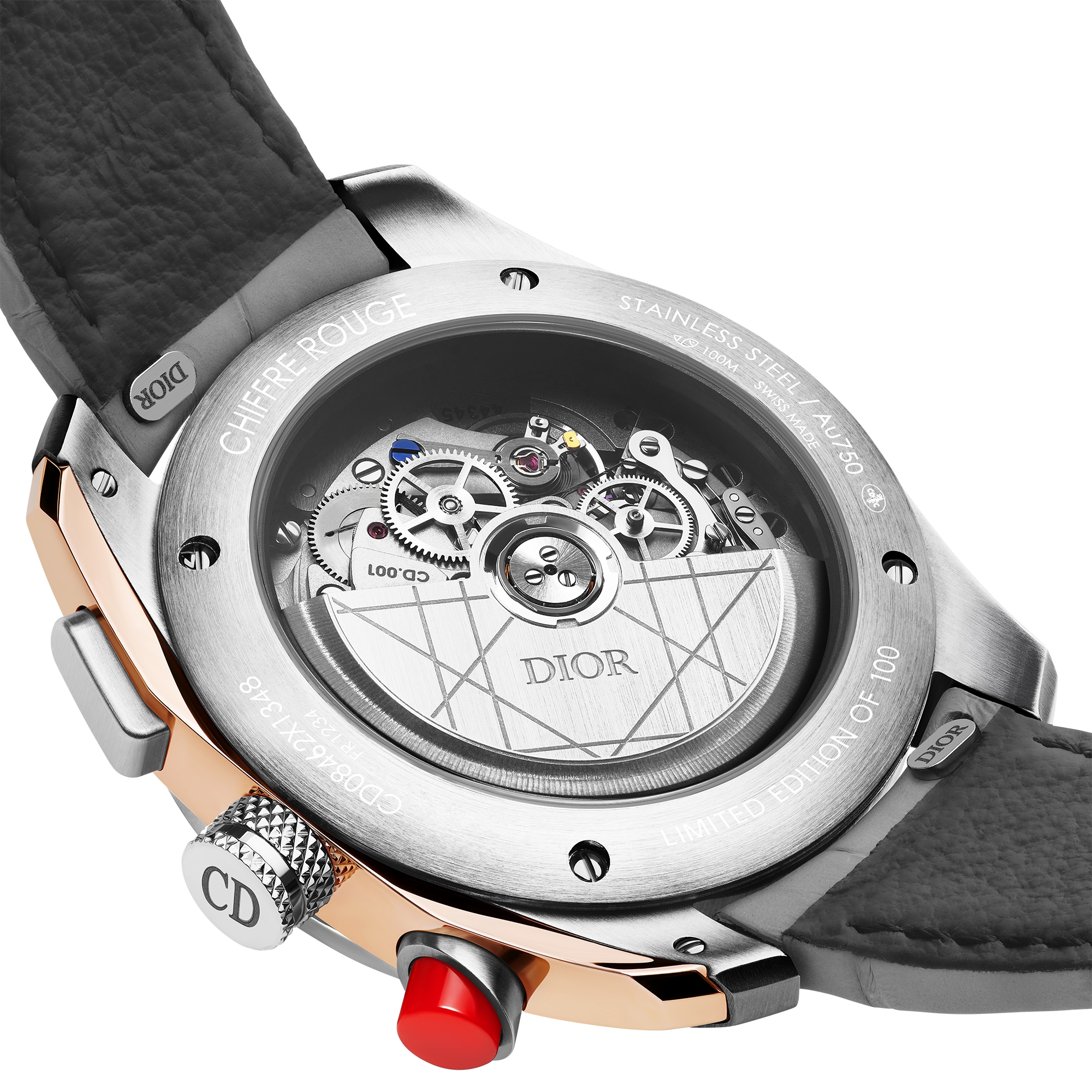 Chiffre Rouge Ø 41 MM, Automatic, Chronograph, Steel, Pink Gold Bumper E08