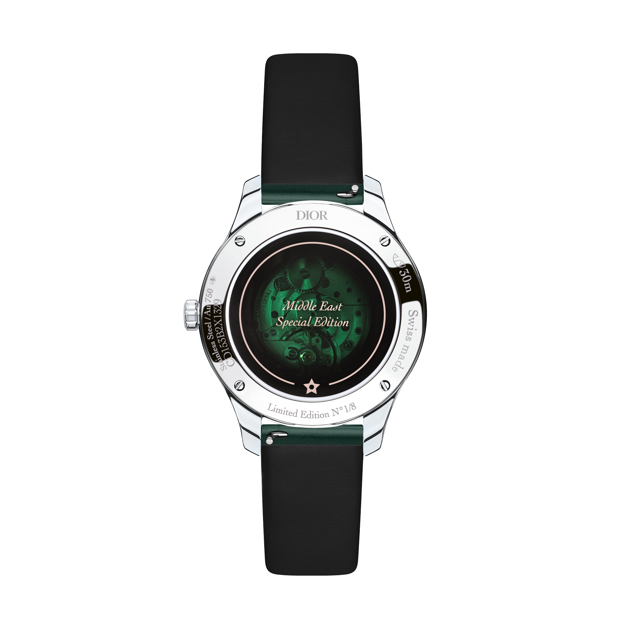 Dior Grand Bal Ruban Ø 36 MM, Automatic Movement, Steel, Pink Gold and Diamonds E07