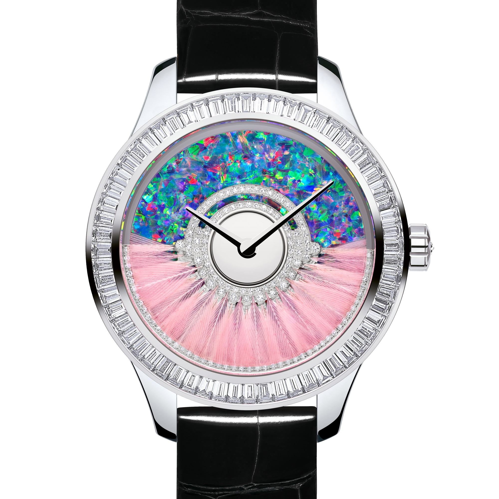 Dior Grand Bal Supernatural N°19 Ø 36 mm, or blanc, diamants et opale, mouvement automatique E11
