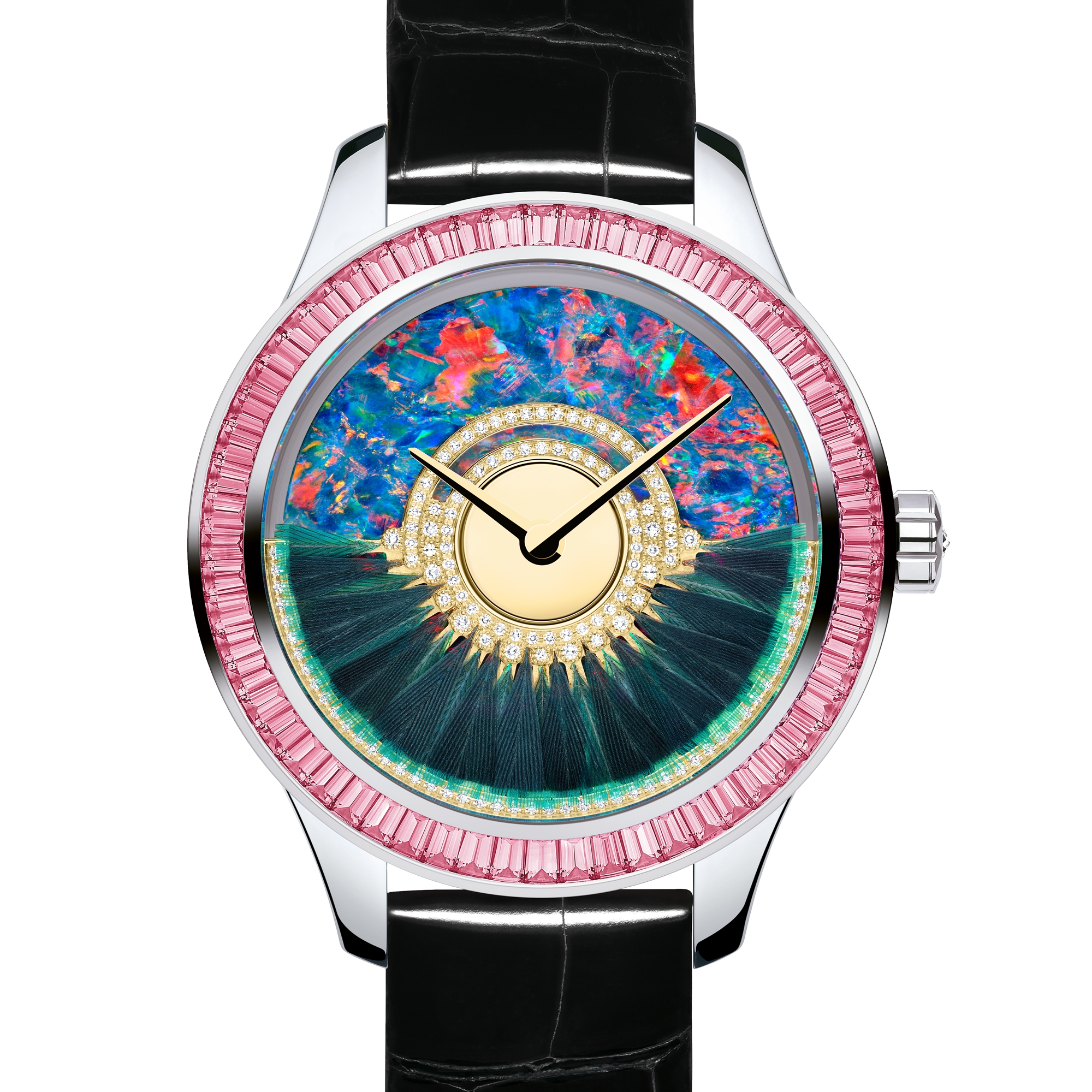 Dior Grand Bal Supernatural N°21 Ø 36 mm, white gold, diamonds and ornamental stones, automatic movement E11