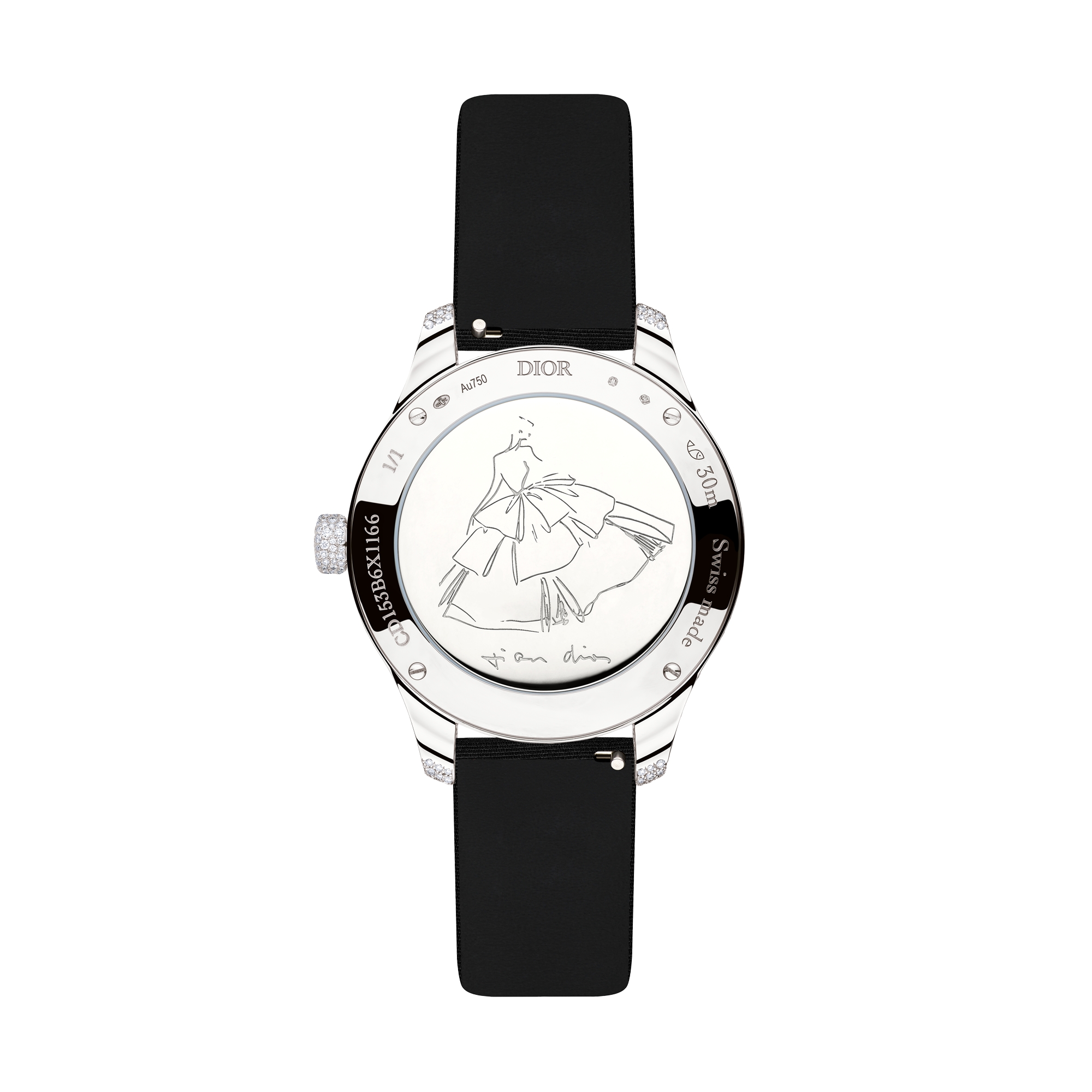 Dior Grand Bal de Printemps N°3  Ø 36 mm, white gold, diamonds and ornamental stones, automatic movement E13