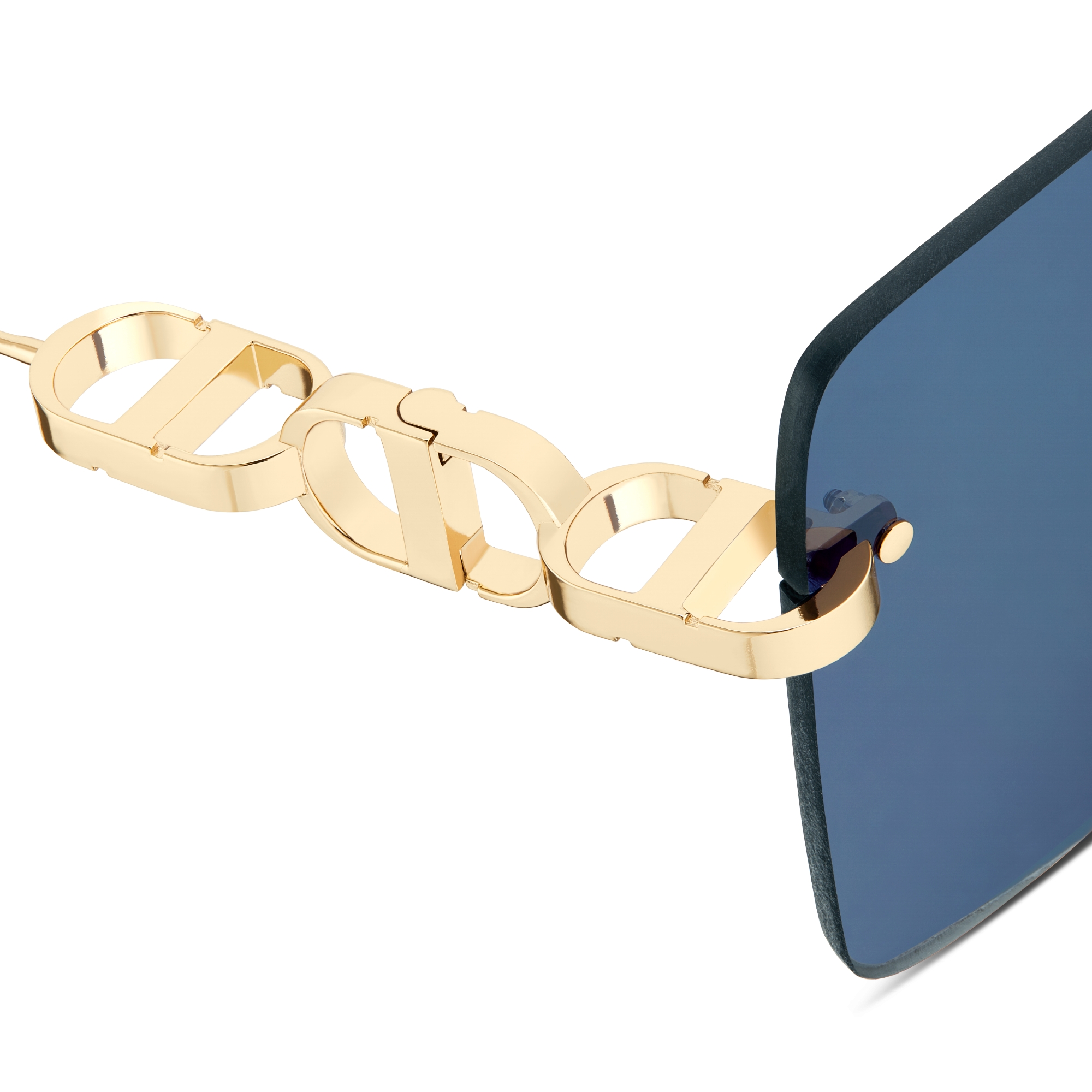 CD Chain M1U Blue Square Sunglasses E09