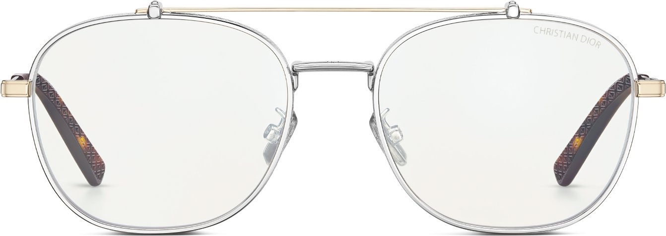 CD Diamond R4U Óculos de metal com formato quadrado, acabamento dourado ...