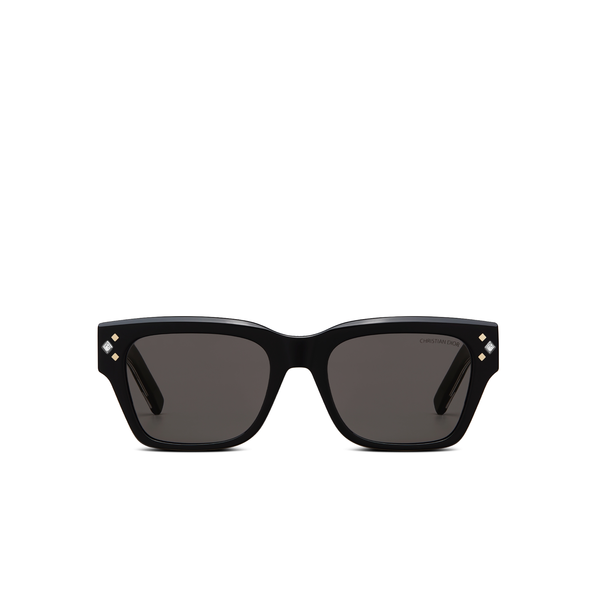 CD Diamond S2I แว่นกันแดดทรงสี่เหลี่ยมผืนผ้าสีดํา E01