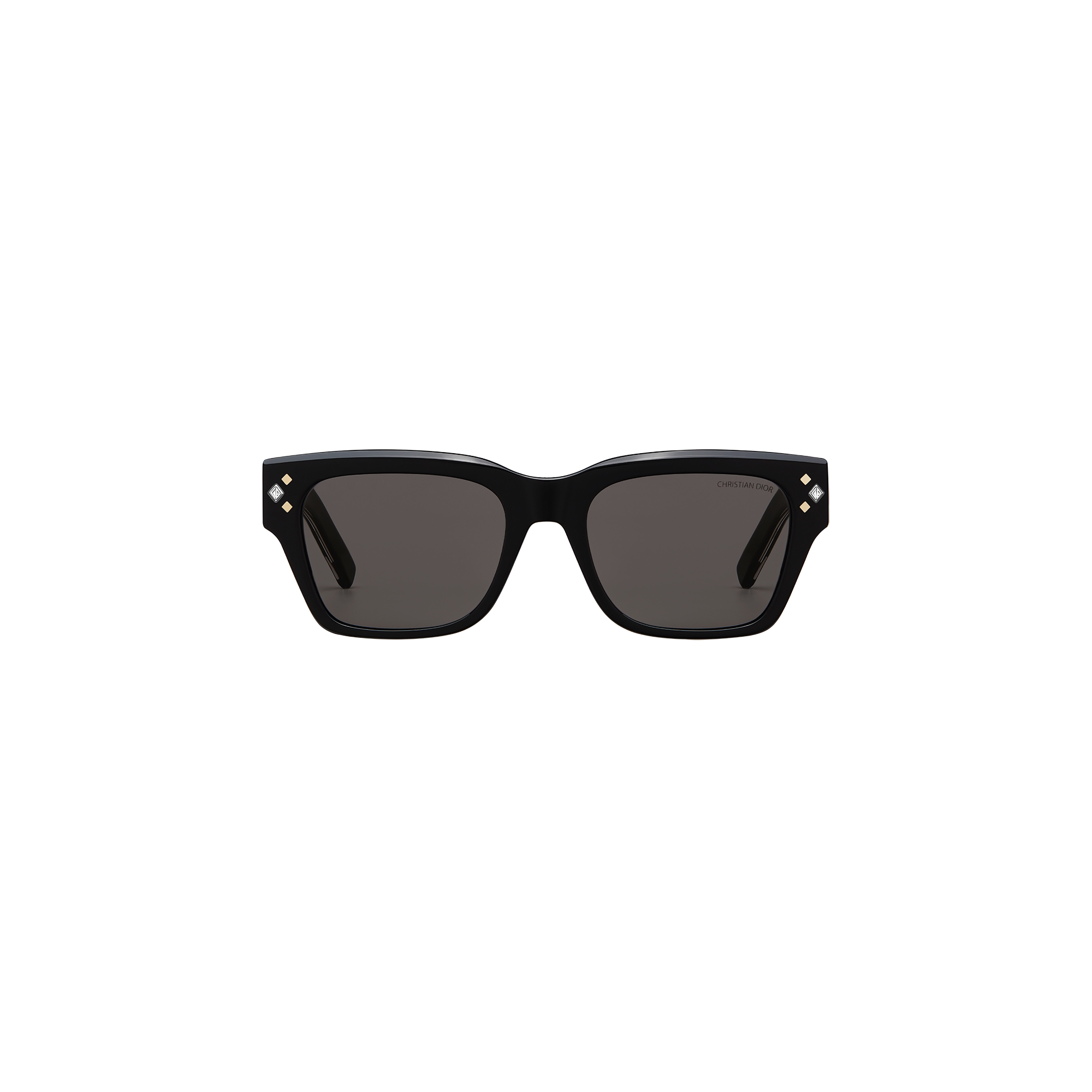 CD Diamond S2I Black Rectangular Sunglasses E01