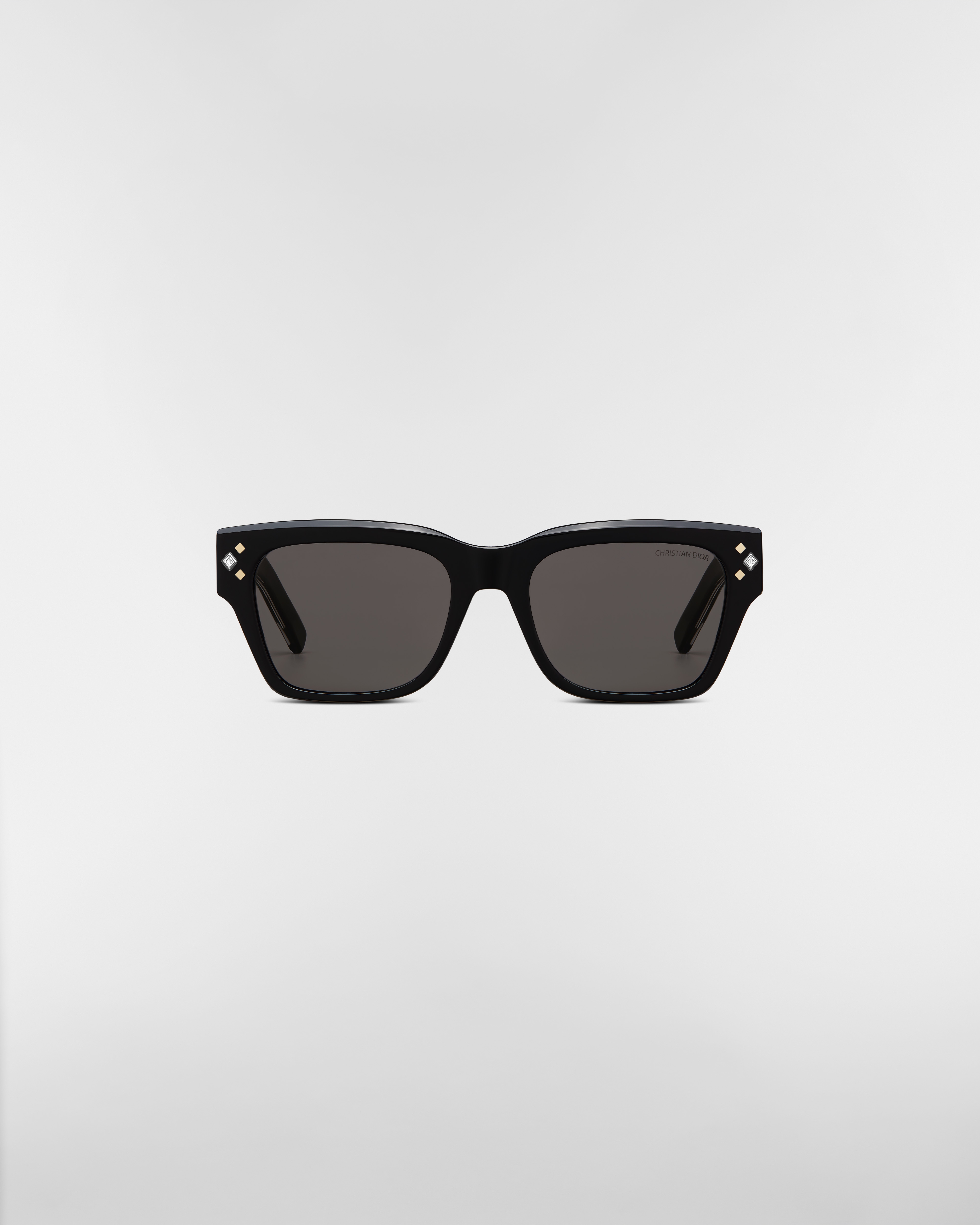 CD Diamond S2I Black Rectangular Sunglasses E01