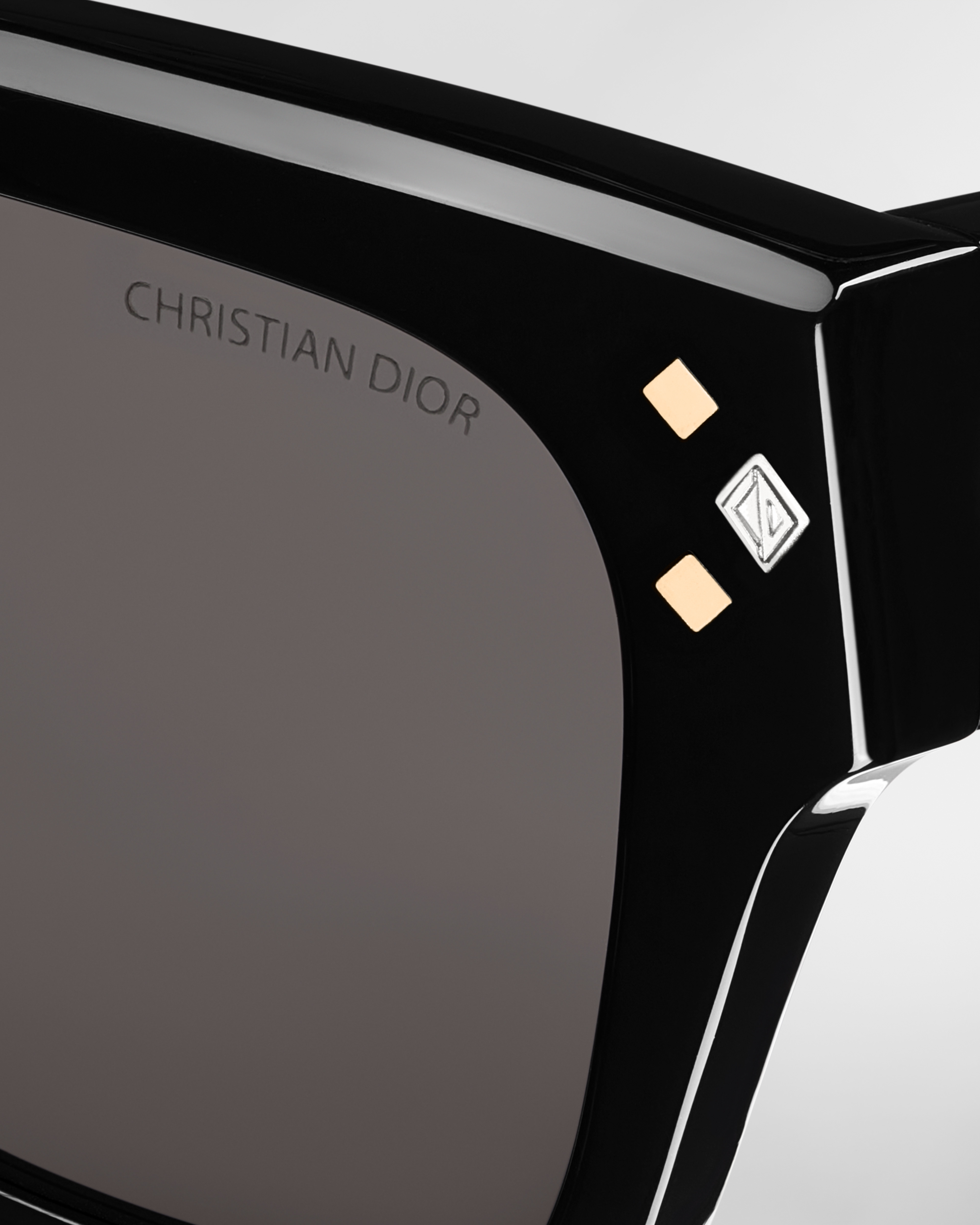 CD Diamond S2I Black Rectangular Sunglasses E09