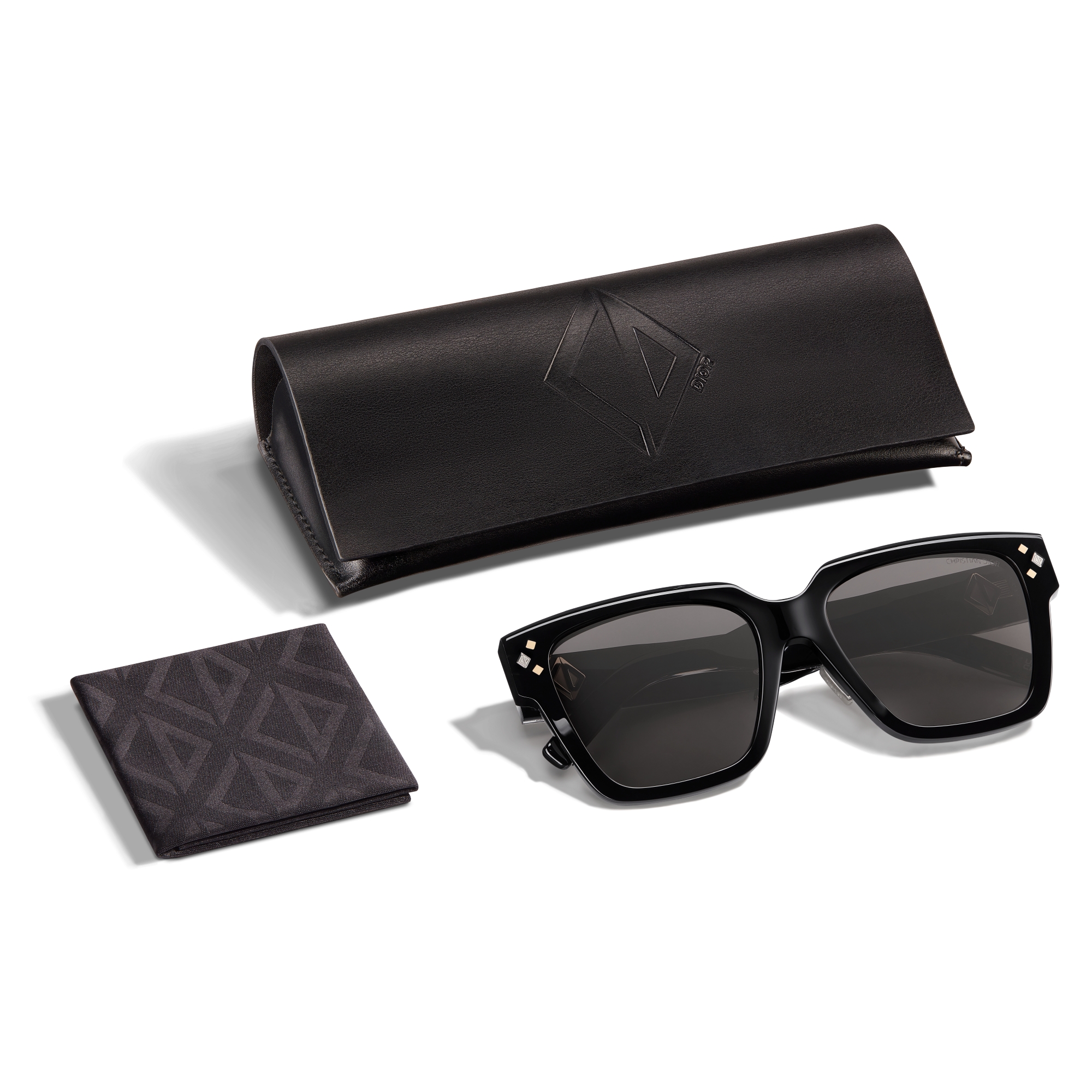 CD Diamond S3F 黑色正方形太陽眼鏡 E13