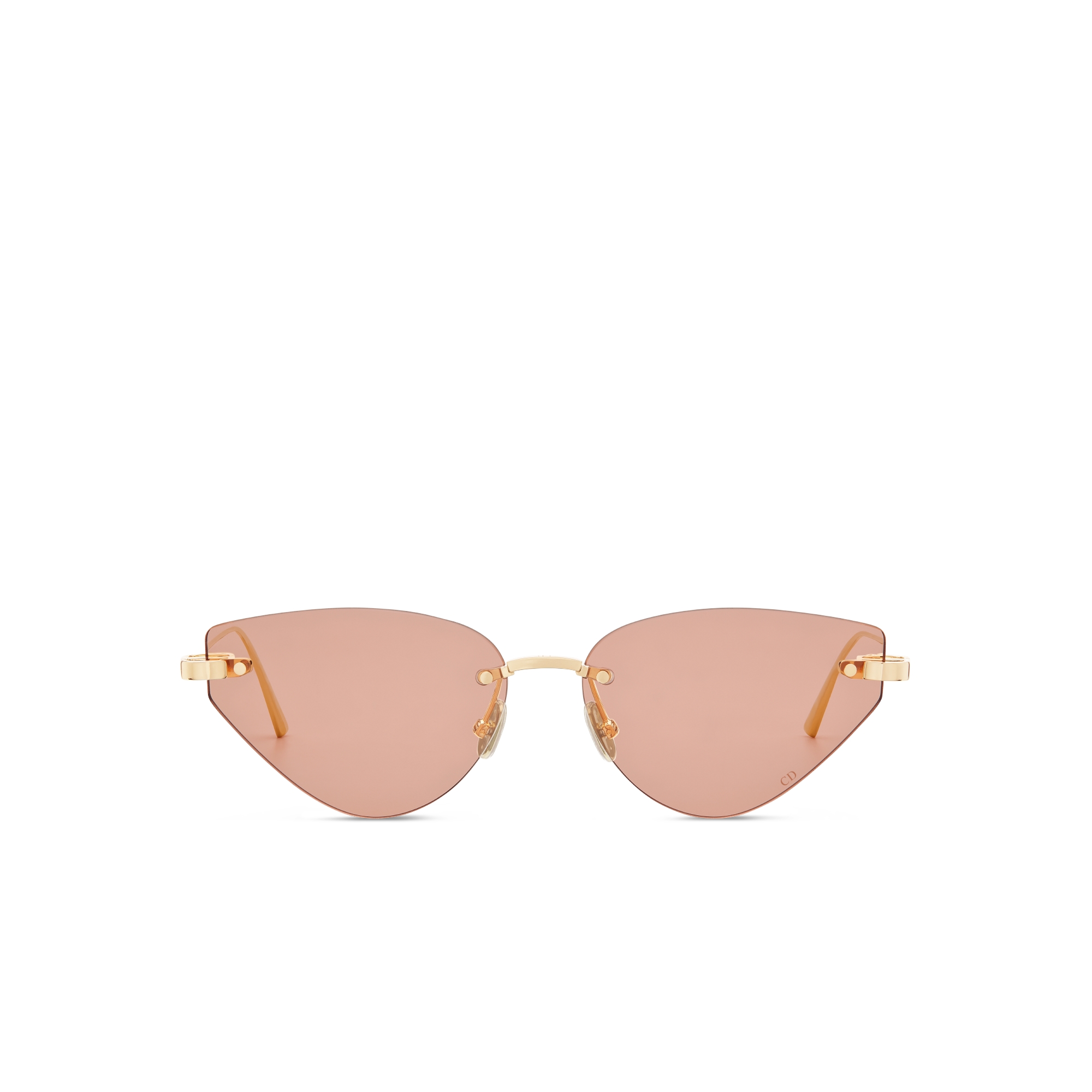 Lunettes De Soleil Papillon Femme Sans Monture Strass - Protection UV400, Verres Dégradés, Métal - 4