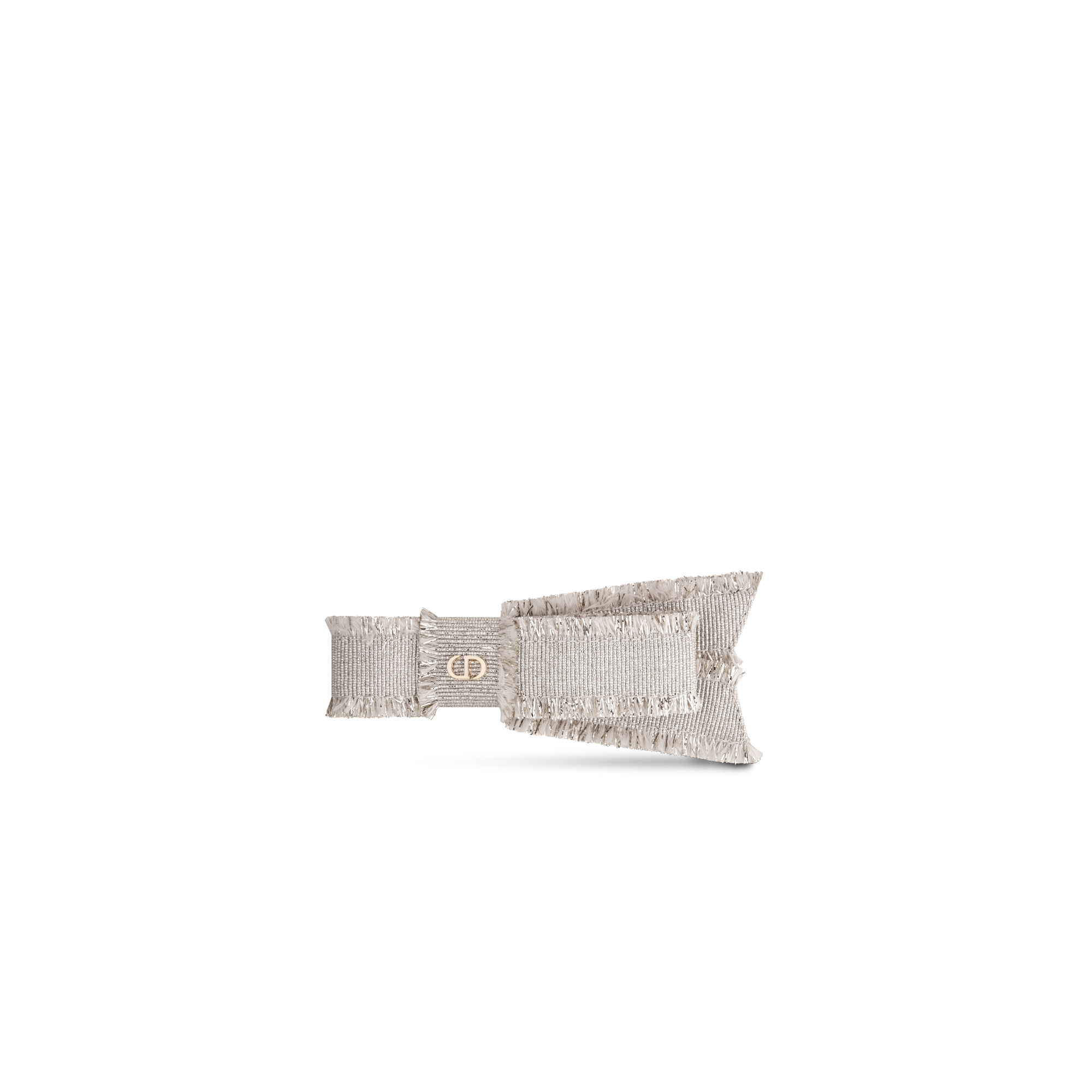 Adiorable Barrette Gold-Tone Grosgrain E01