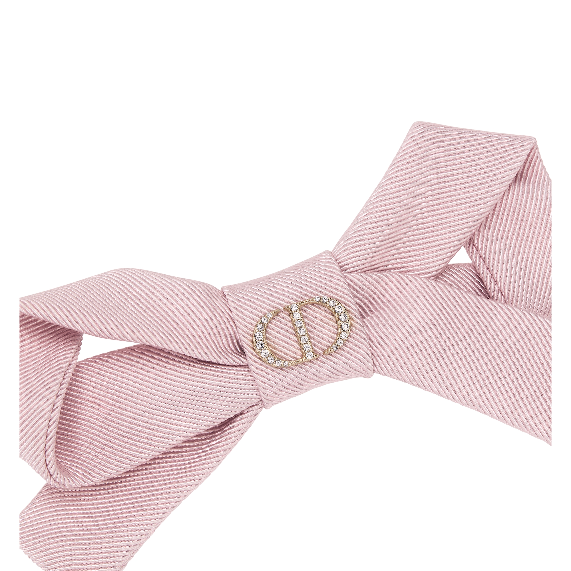 Diorissimo Barrette Pale Pink Grosgrain-Effect Technical Fabric E09