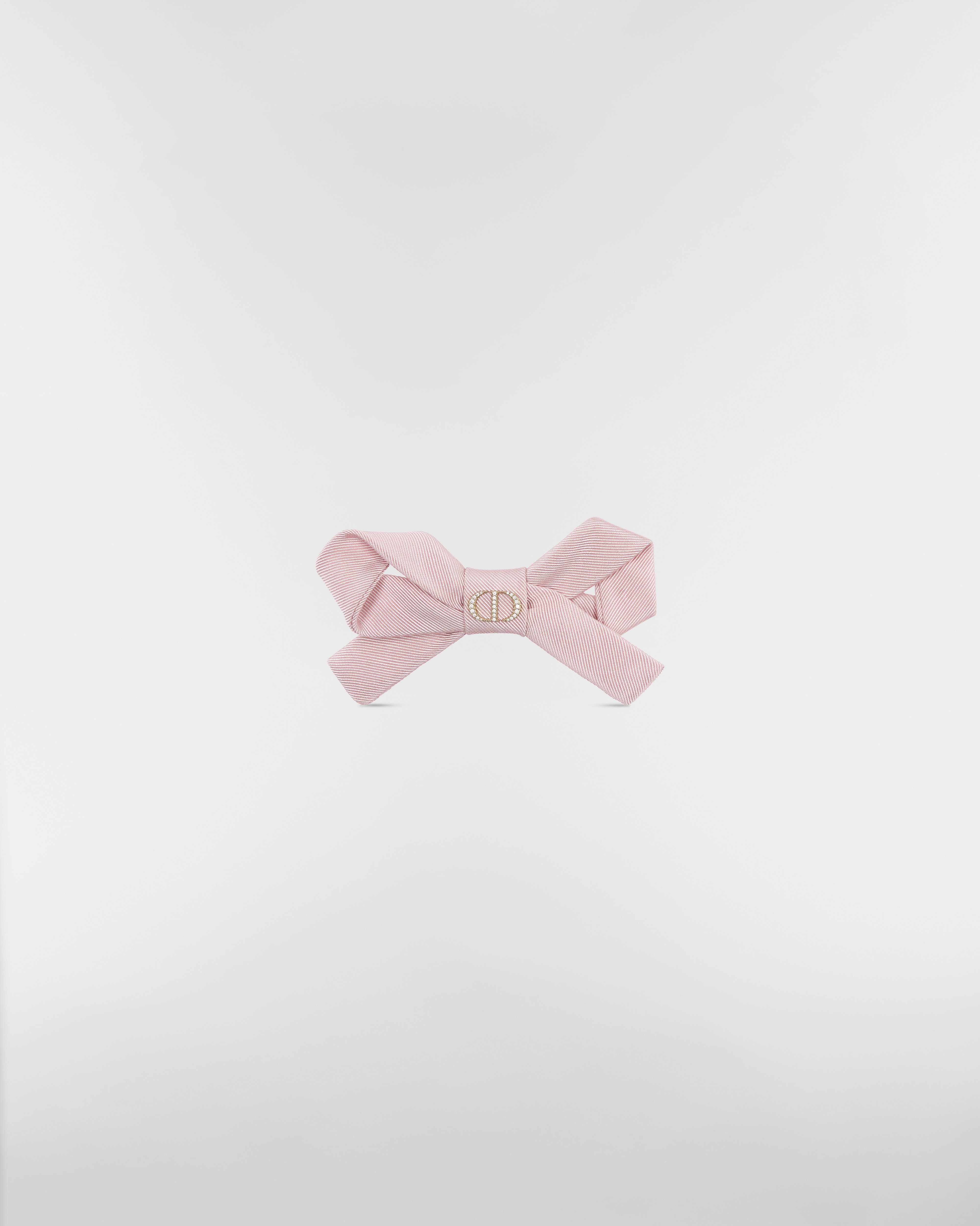 Diorissimo Barrette Pale Pink Grosgrain-Effect Technical Fabric E01