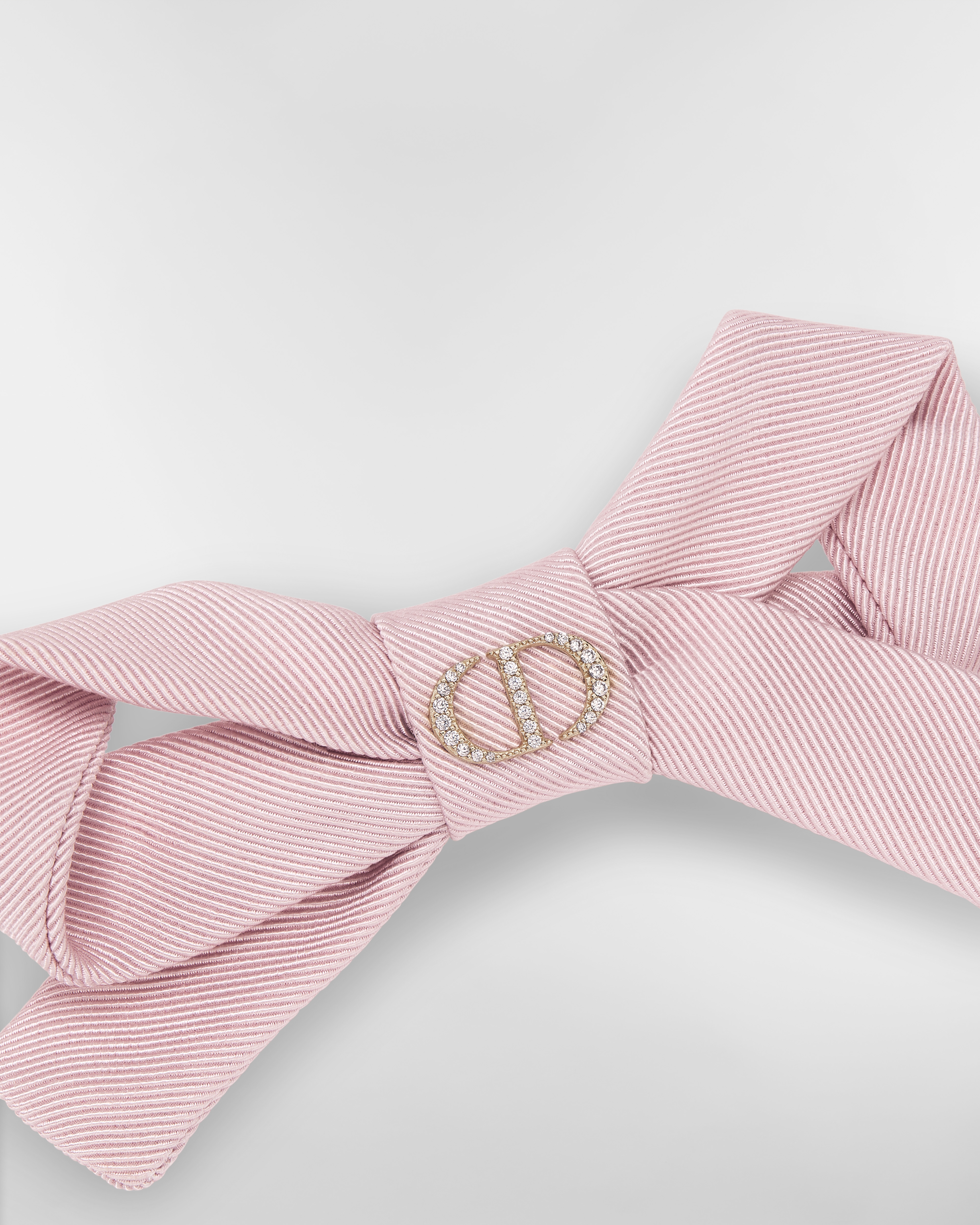 Fermacapelli Diorissimo Tessuto tecnico effetto gros-grain rosa pallido E09