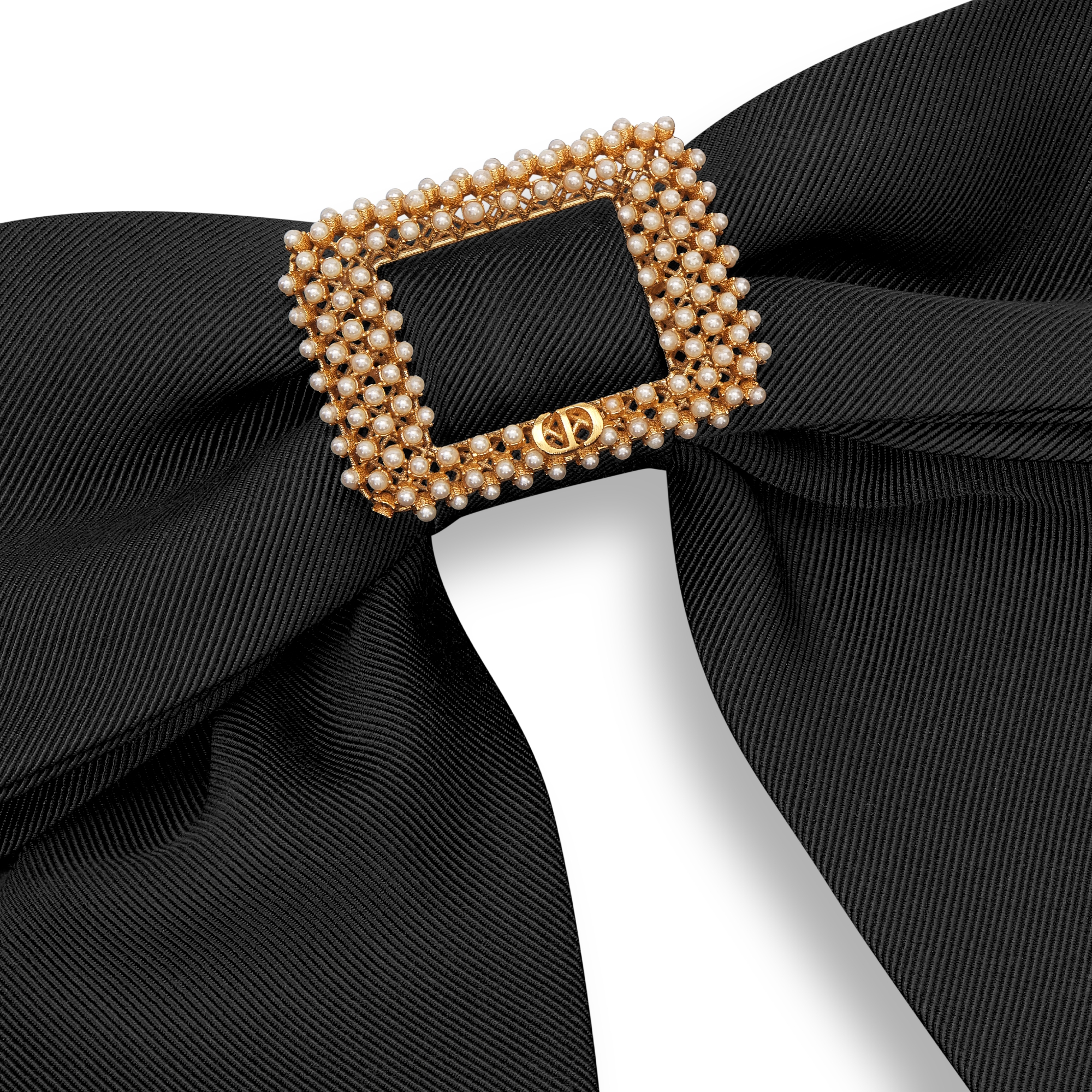 【現行品】dior twist リボンバレッタ　黒 DIOR | Dior Twist リボンバレッタ テクニカル ファブリック