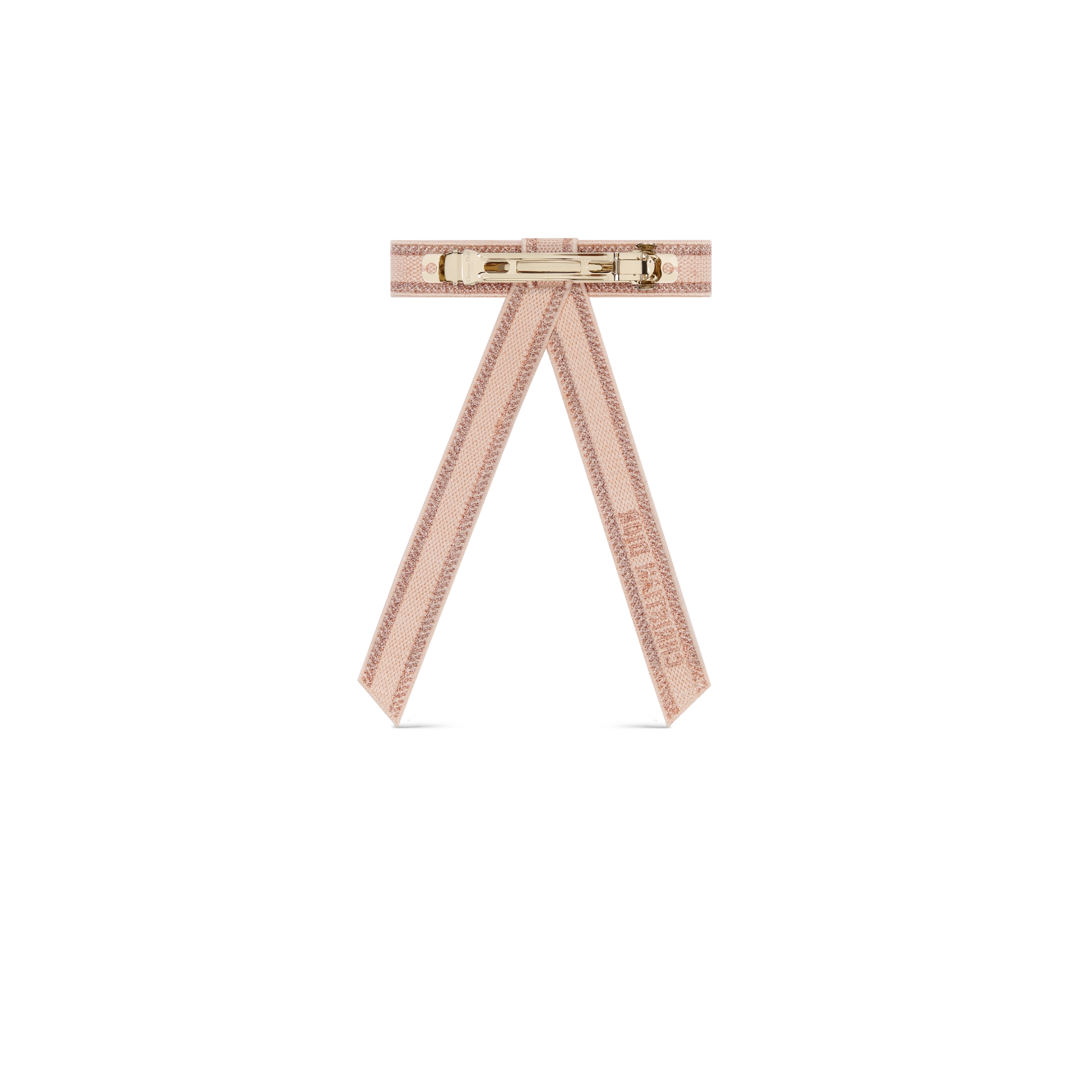 Christian Diorエンブロイダリー Dior Twist リボンバレッタ エンブロイダリー E08