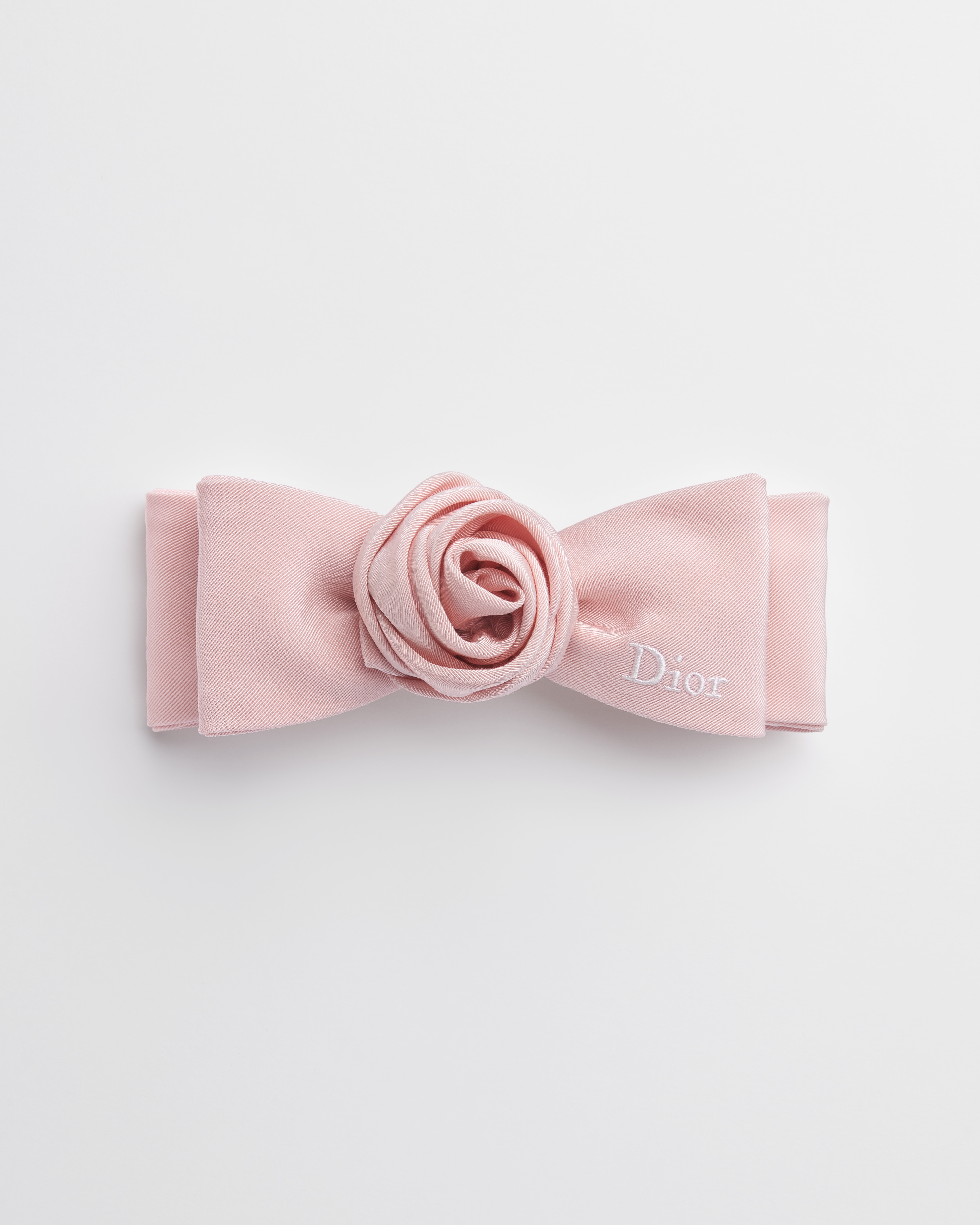 Mister Dior 髮夾 夢幻粉色羅緞效果科技布料 E01