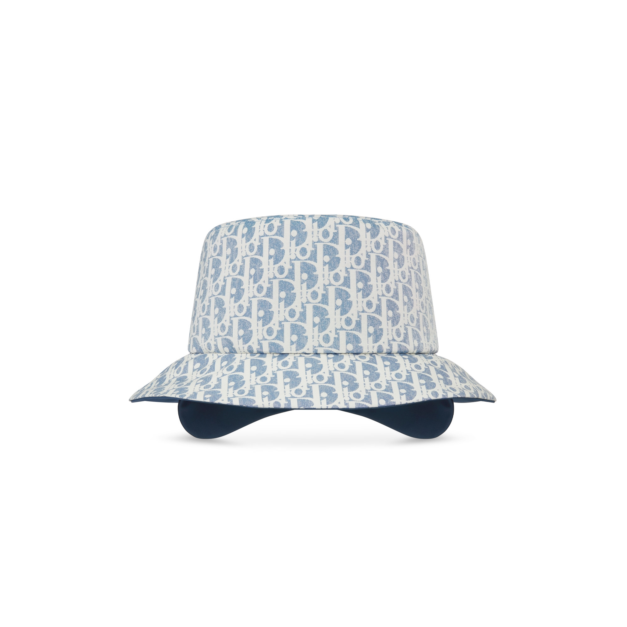 Bob Teddy-D DiorAlps avec cache-oreilles à petit bord Tissu technique bleu chambray E01