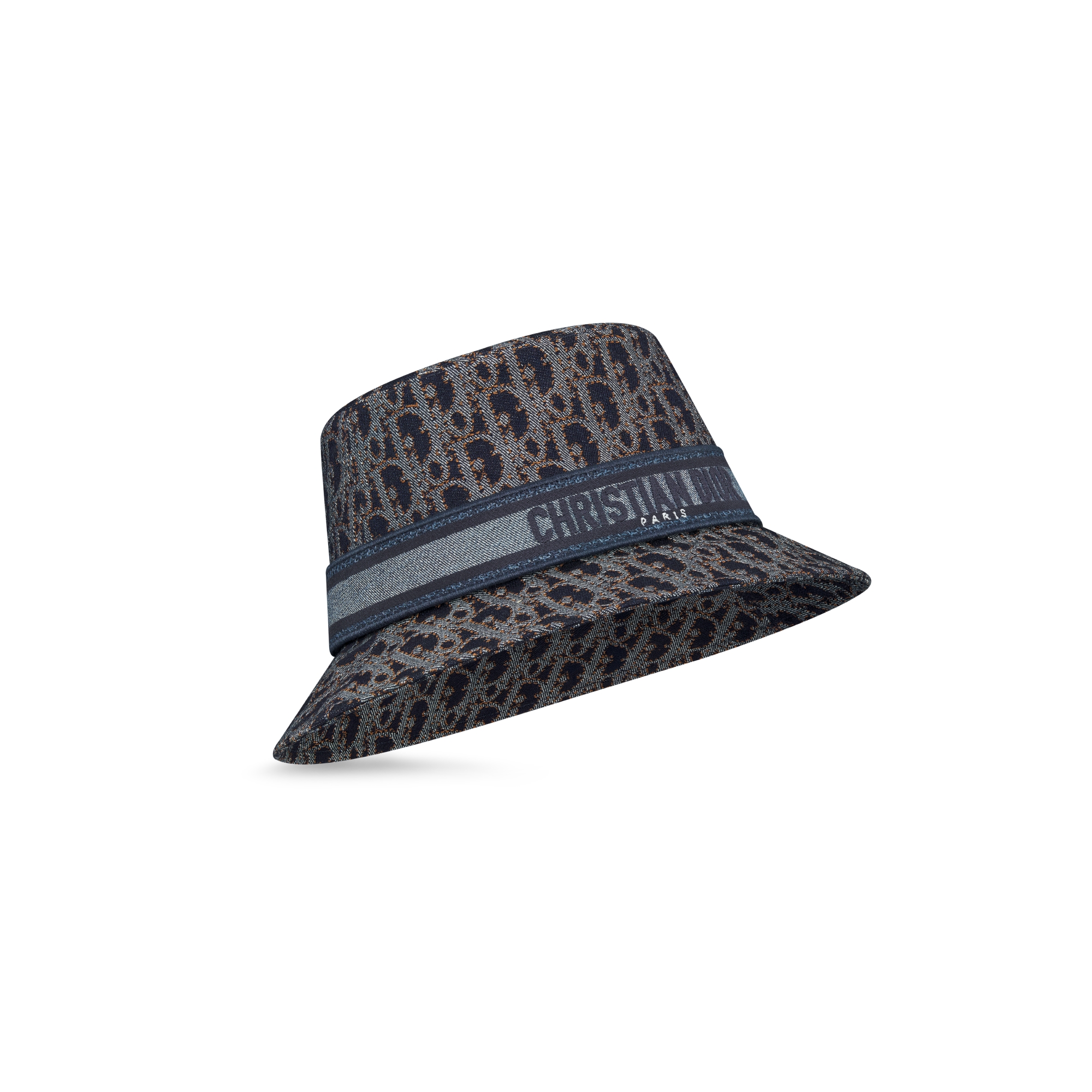 Dior Oblique Denim D-Bobby Small-Brim Bucket Hat