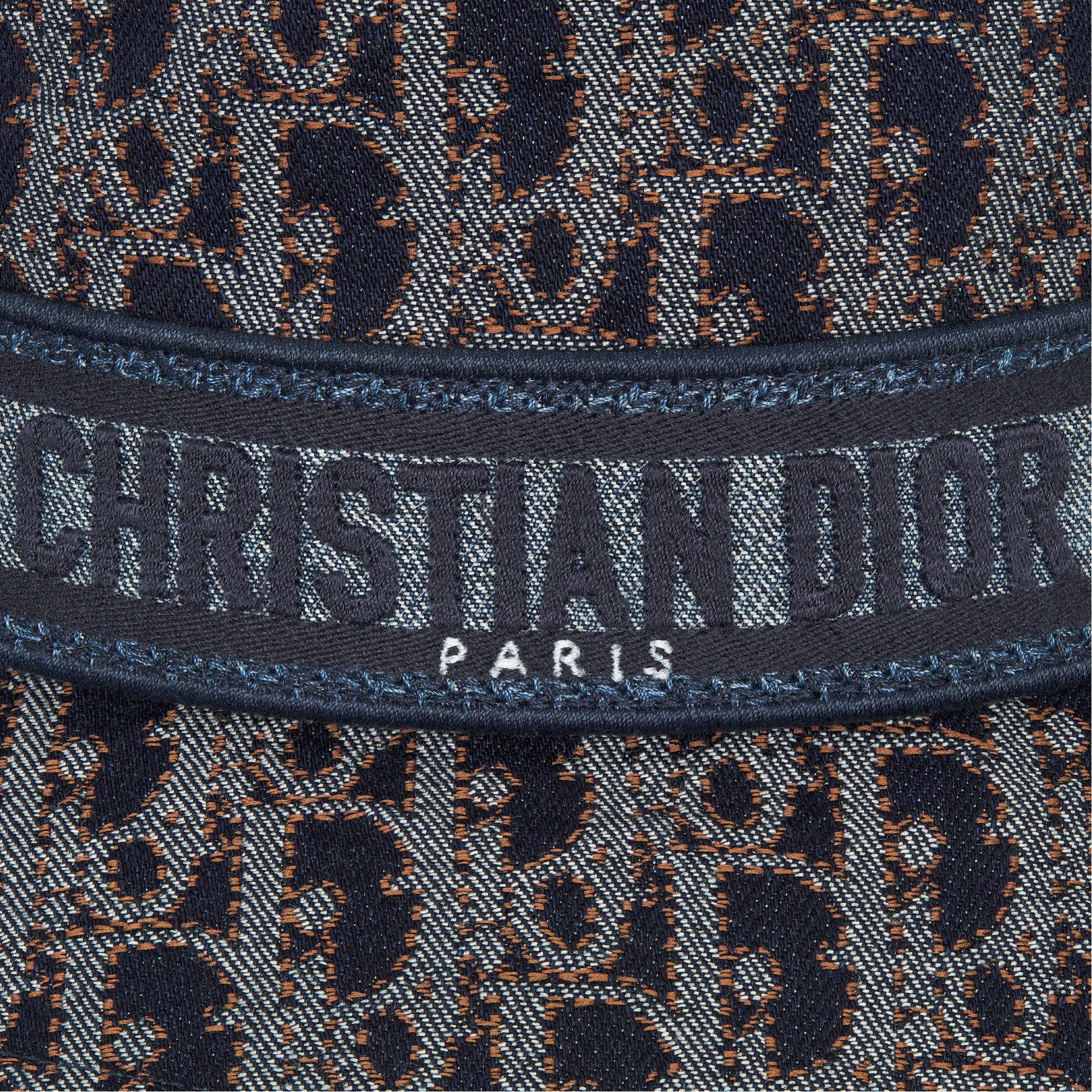 Dior Oblique Denim D-Bobby Small-Brim Bucket Hat