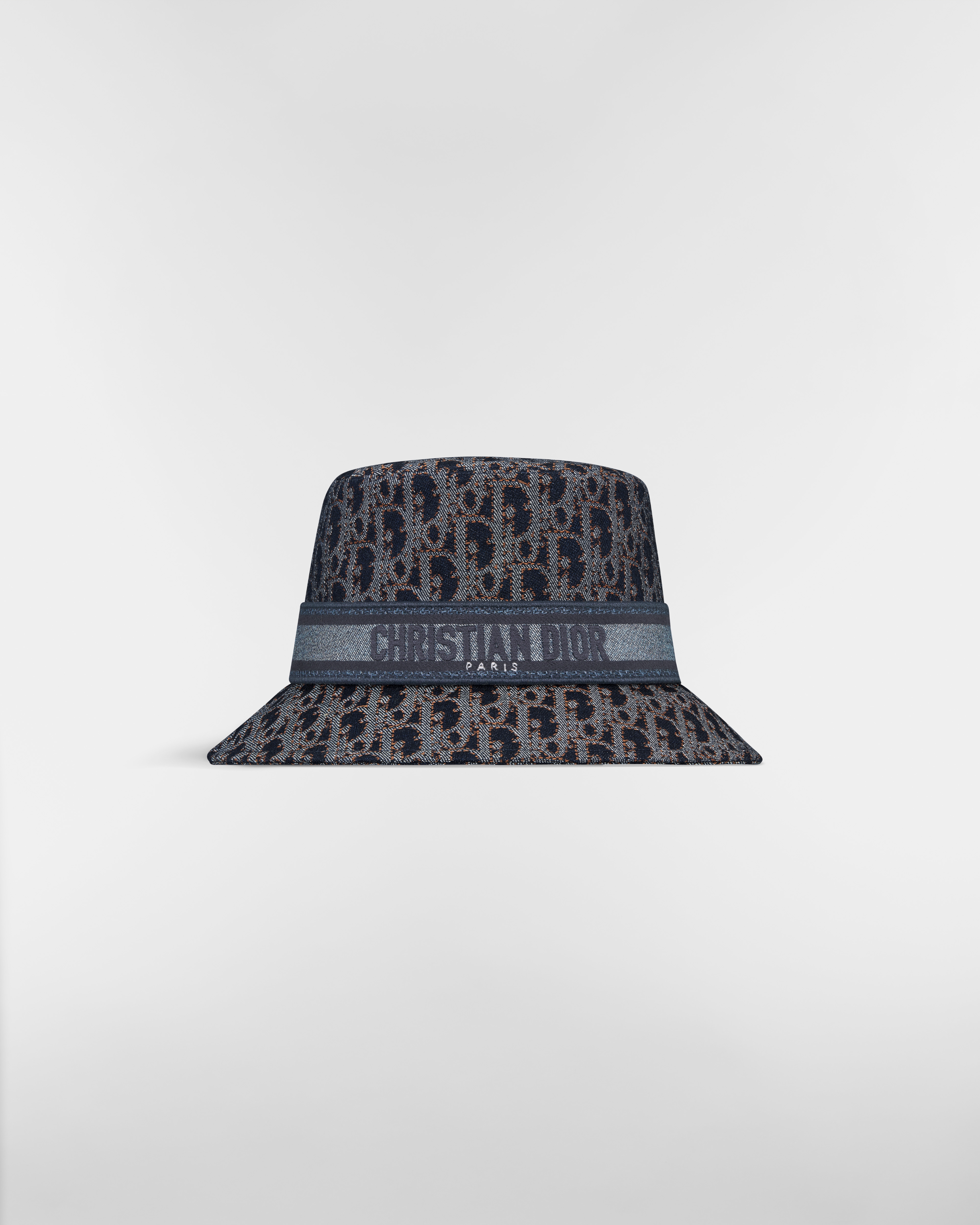 D-Bobby Bucket Hat mit kurzer Krempe aus Dior Oblique Denim