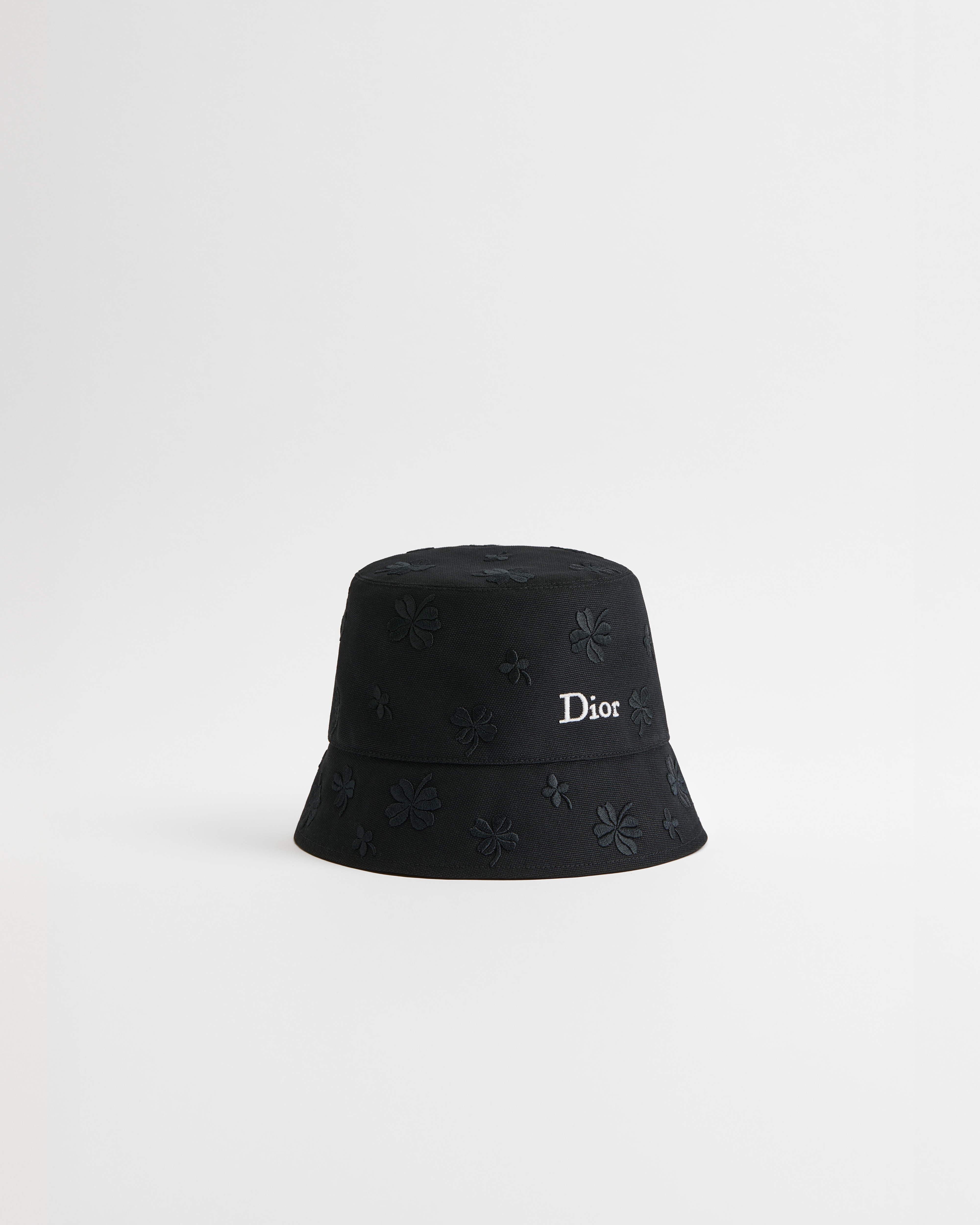 Dior Clover Allover Teddy-D Small Brim Bucket Hat