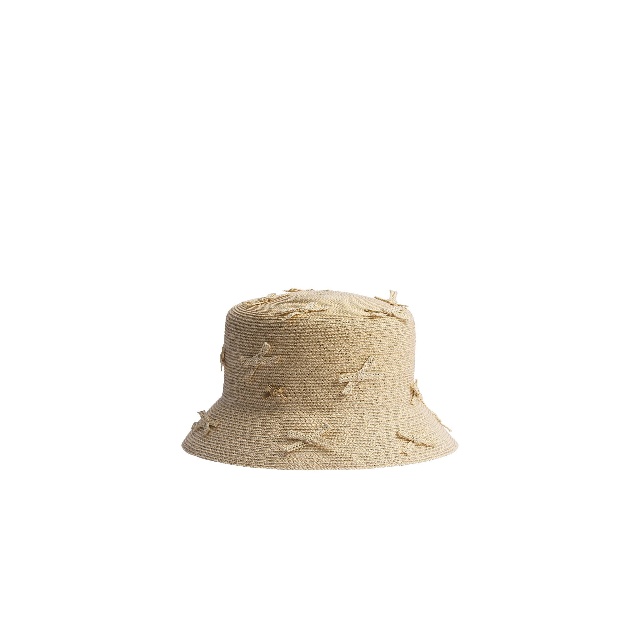 Teddy-D Small Brim Bucket Hat Natural Raffia-Effect Fiber | DIOR