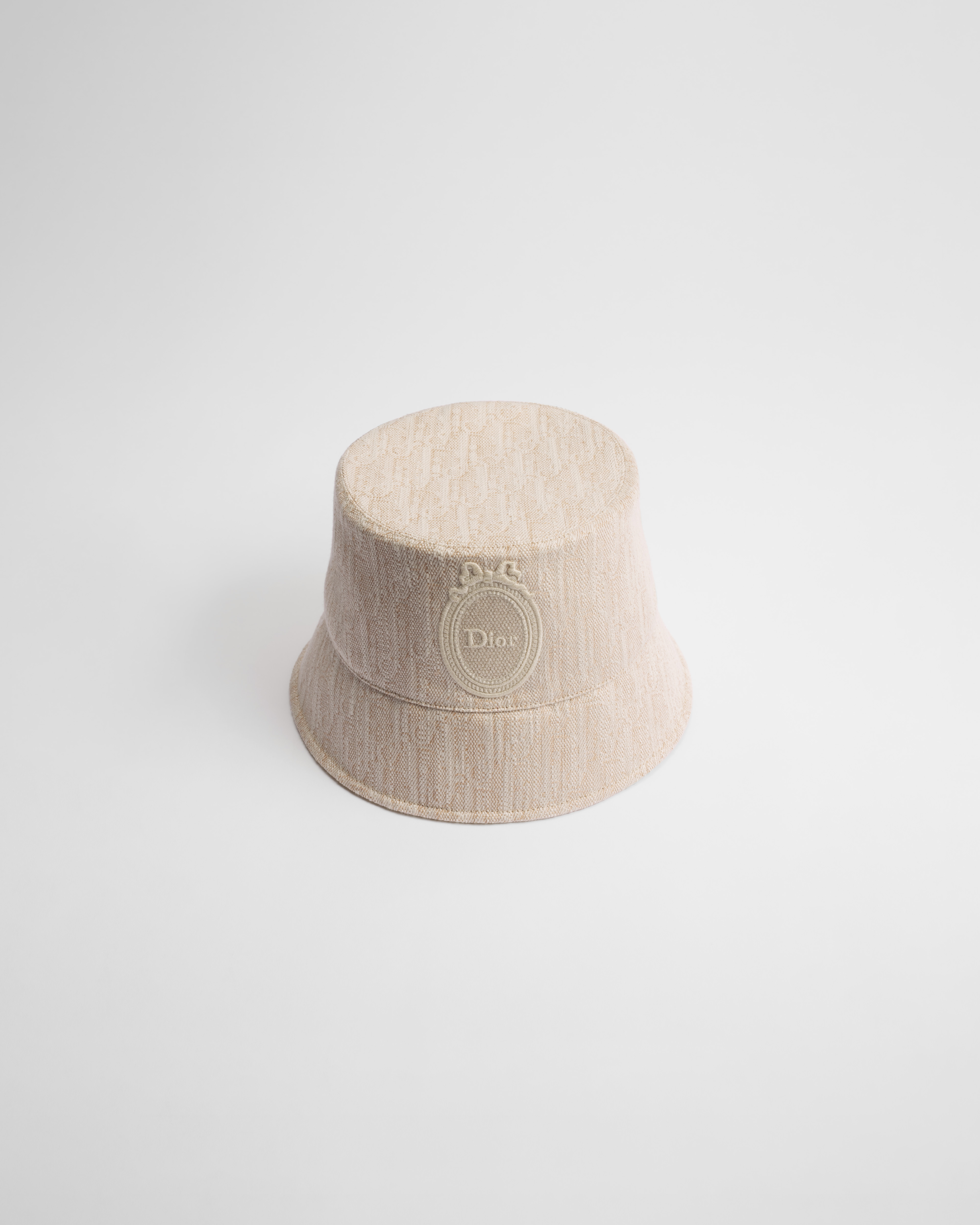 Dioriviera Dior Médaillon Teddy-D Small Brim Bucket Hat Beige